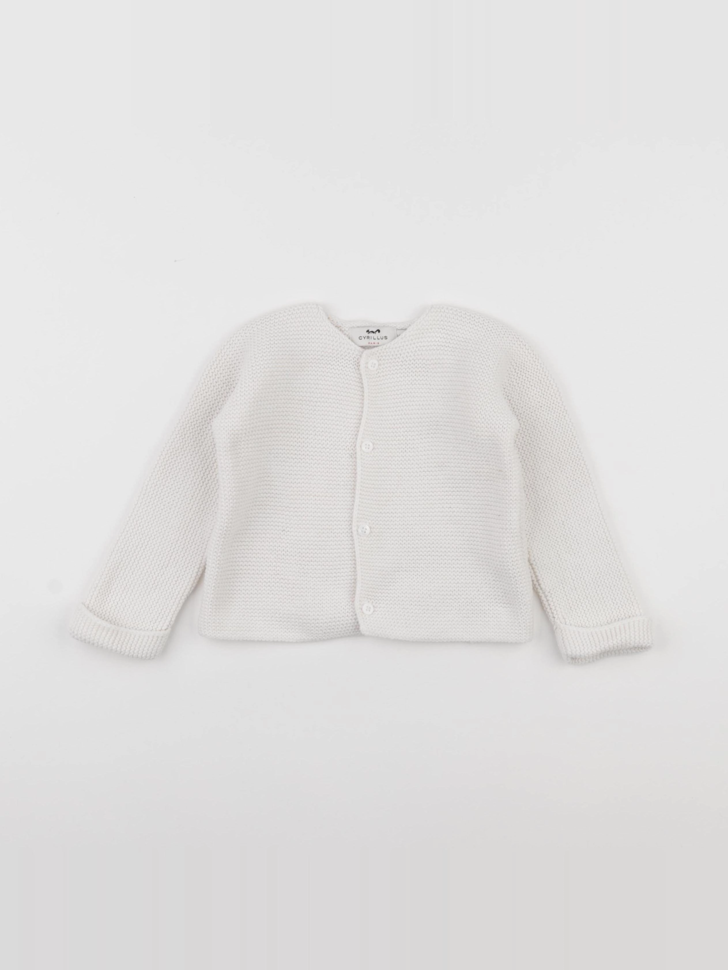 Cyrillus - gilet blanc - 18 mois
