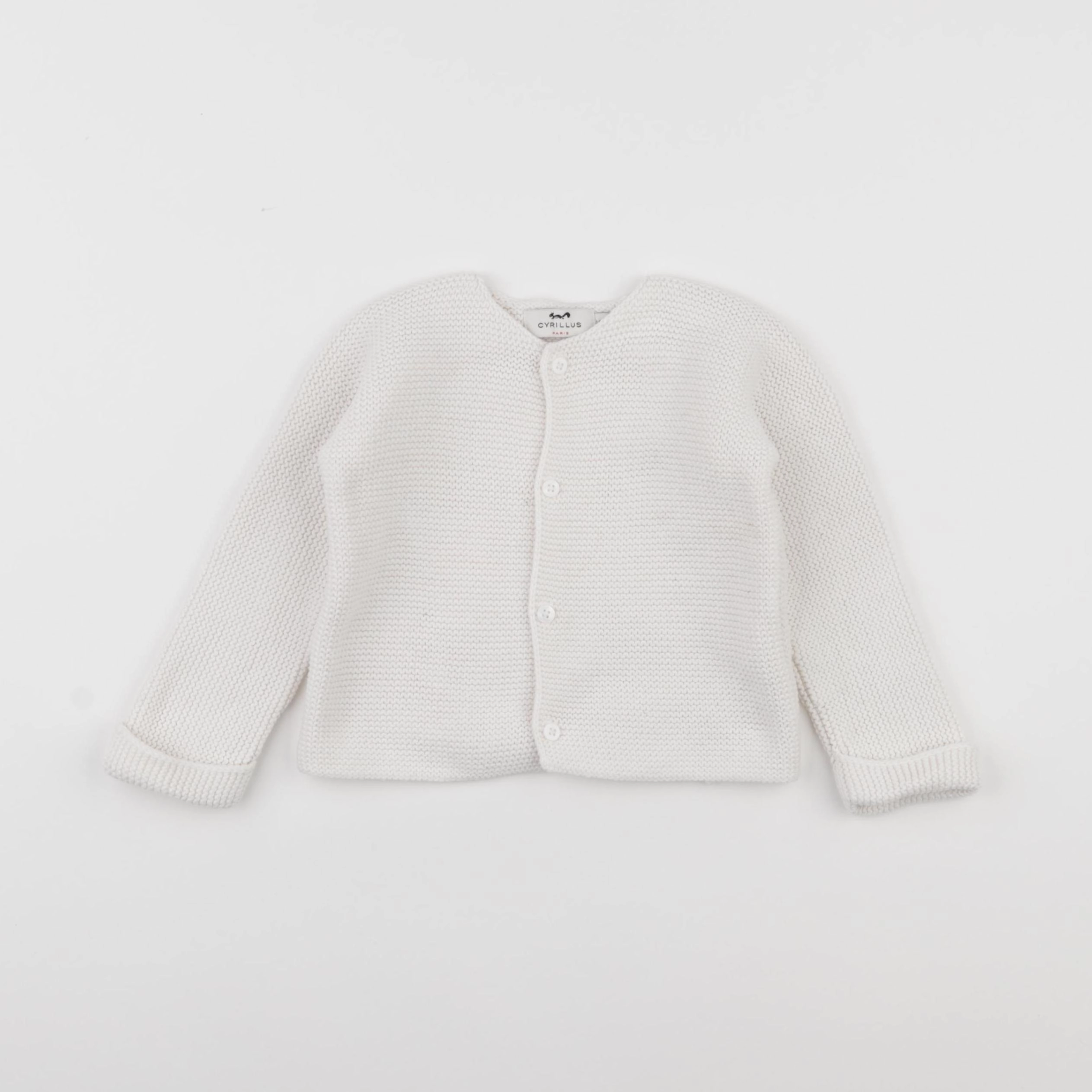 Cyrillus - gilet blanc - 18 mois