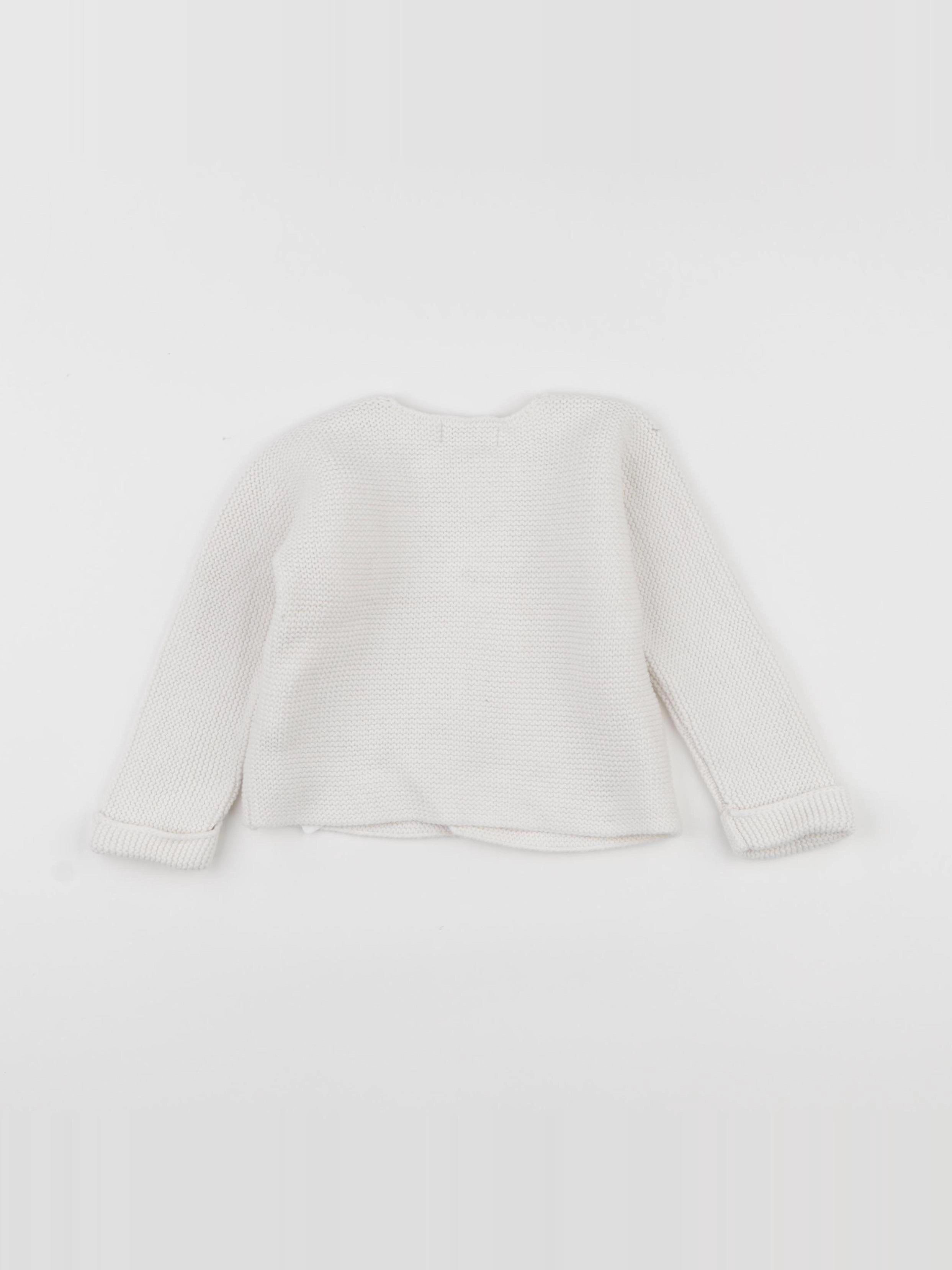 Cyrillus - gilet blanc - 18 mois