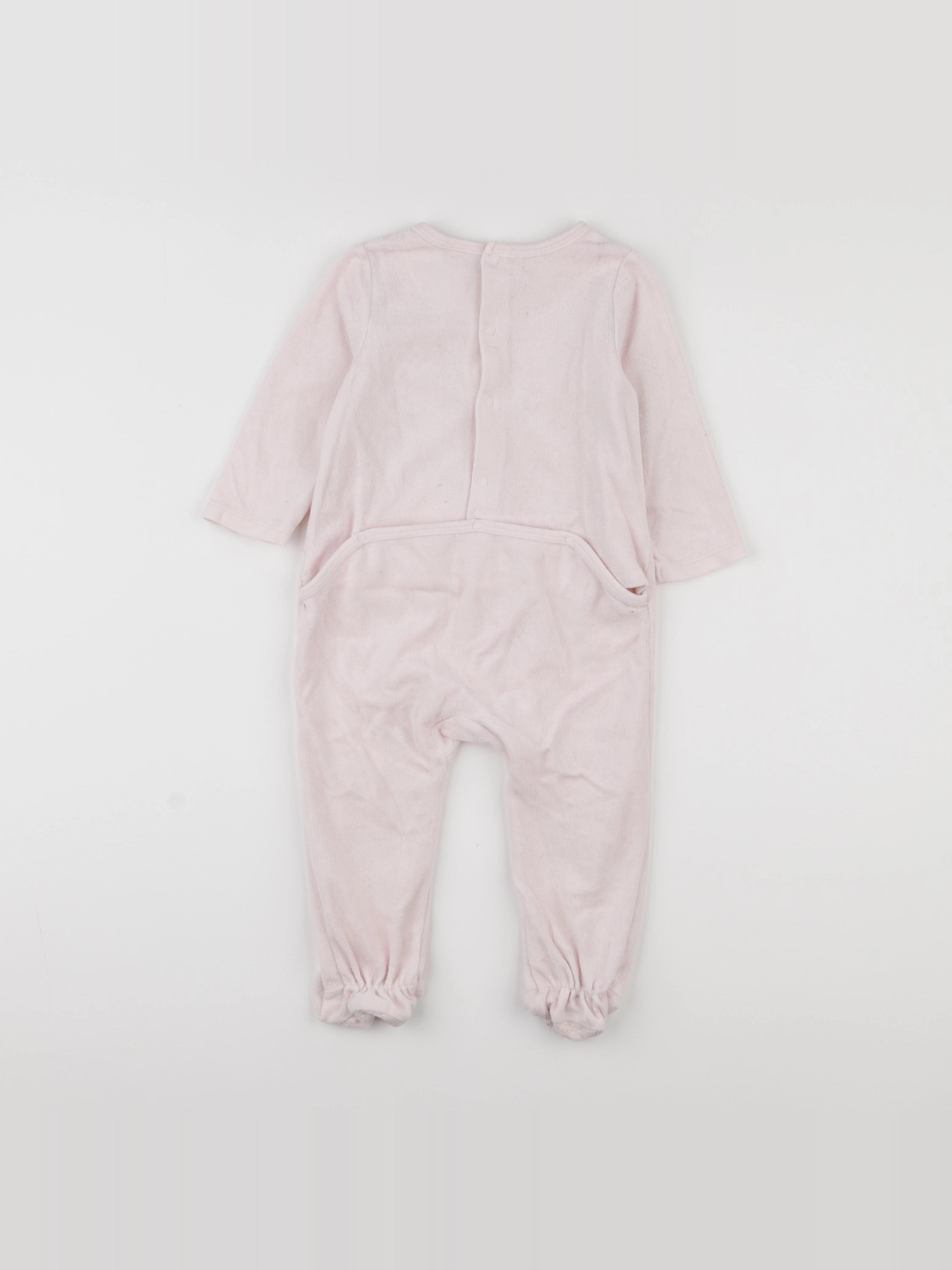 Tape à l'oeil - pyjama velours rose - 18 mois