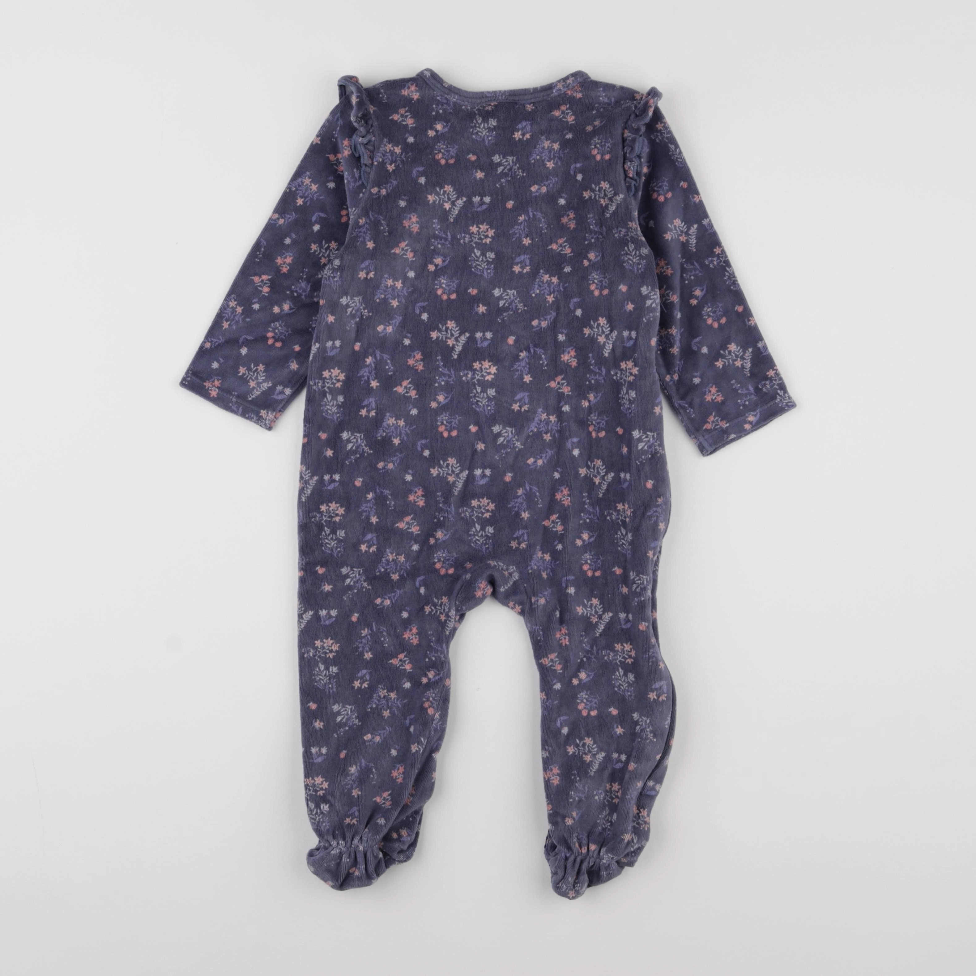 Tape à l'oeil - pyjama velours bleu - 24 mois