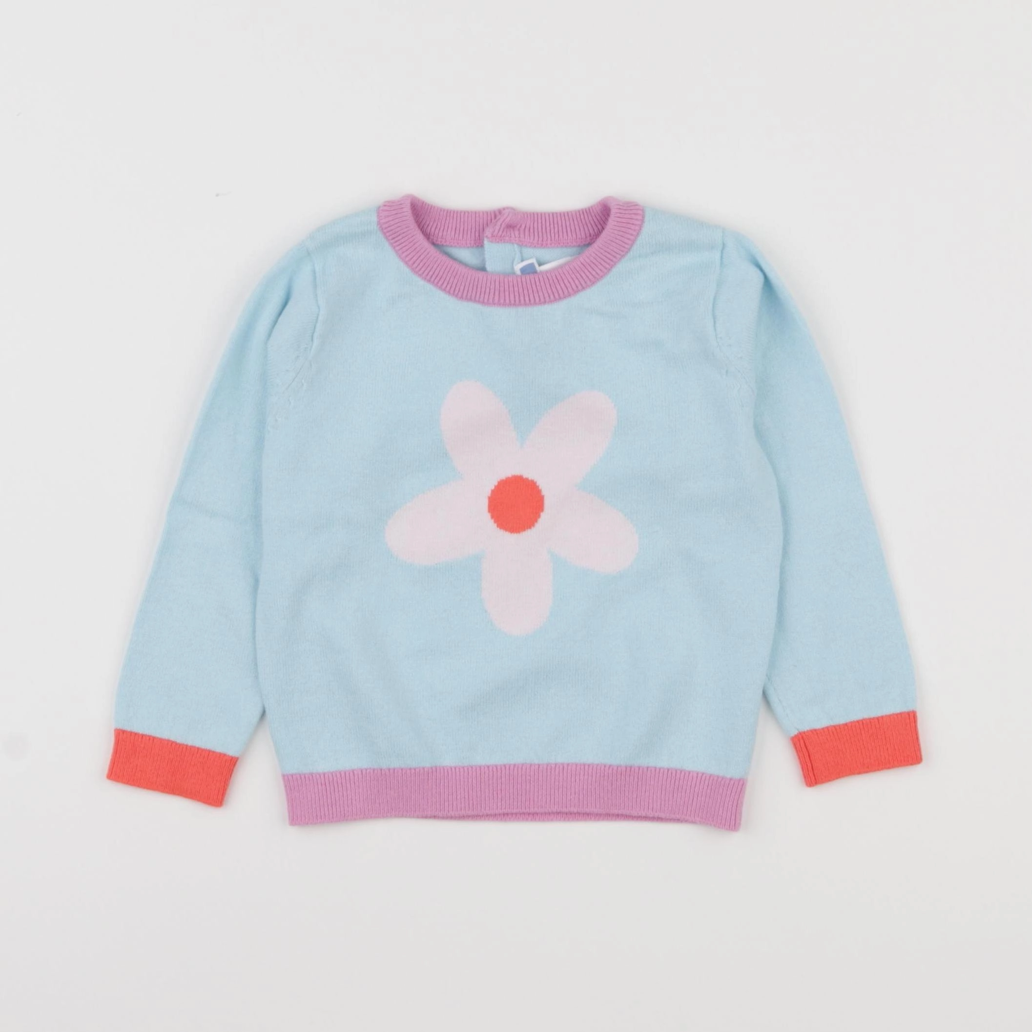 Jacadi - pull bleu - 18 mois