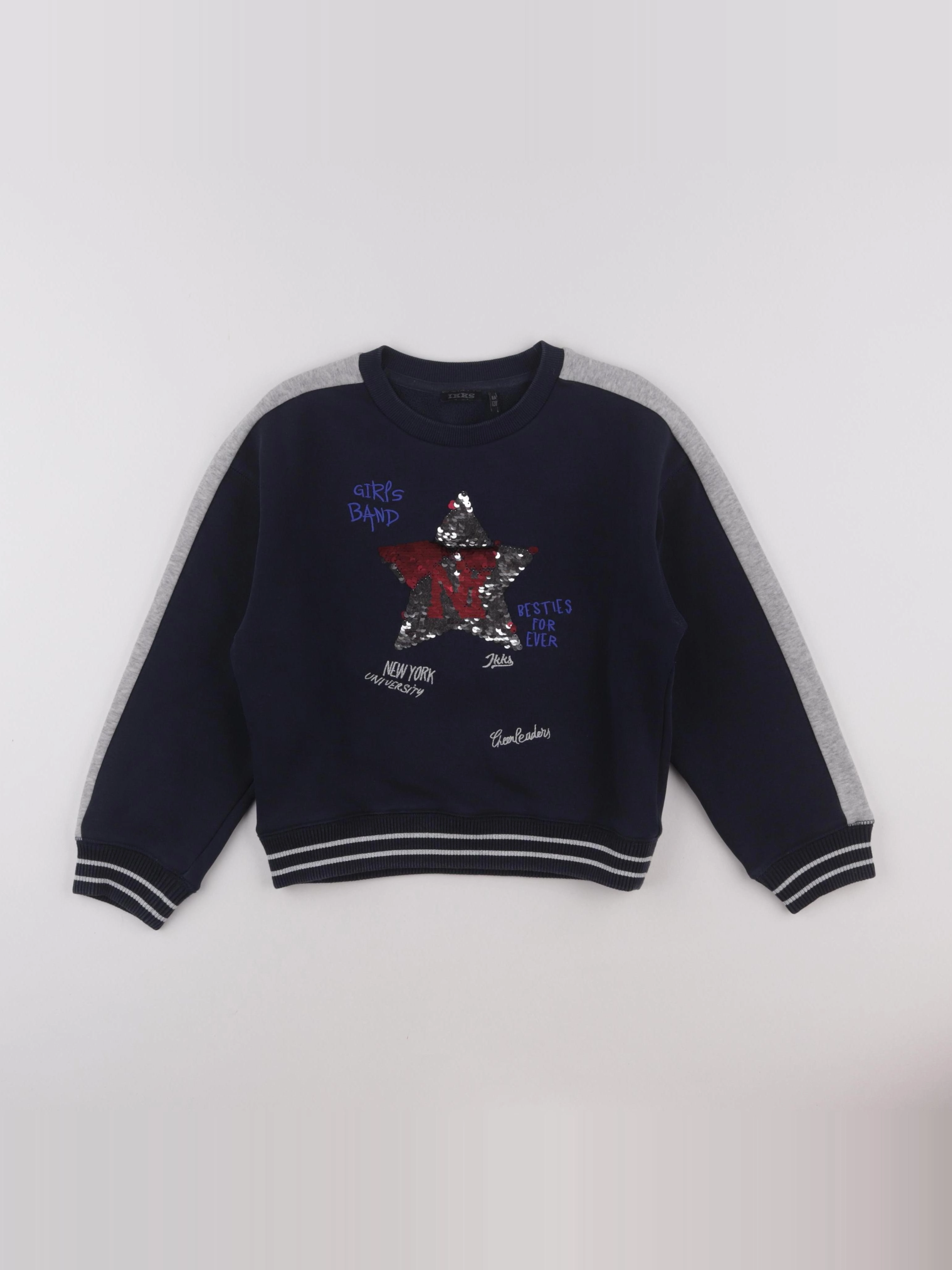 IKKS - sweat bleu - 8 ans