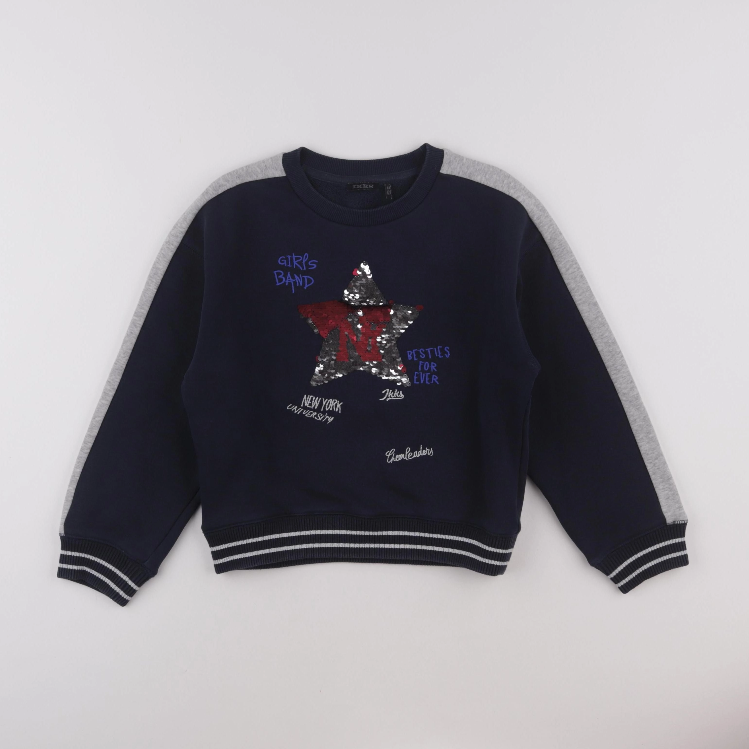 IKKS - sweat bleu - 8 ans