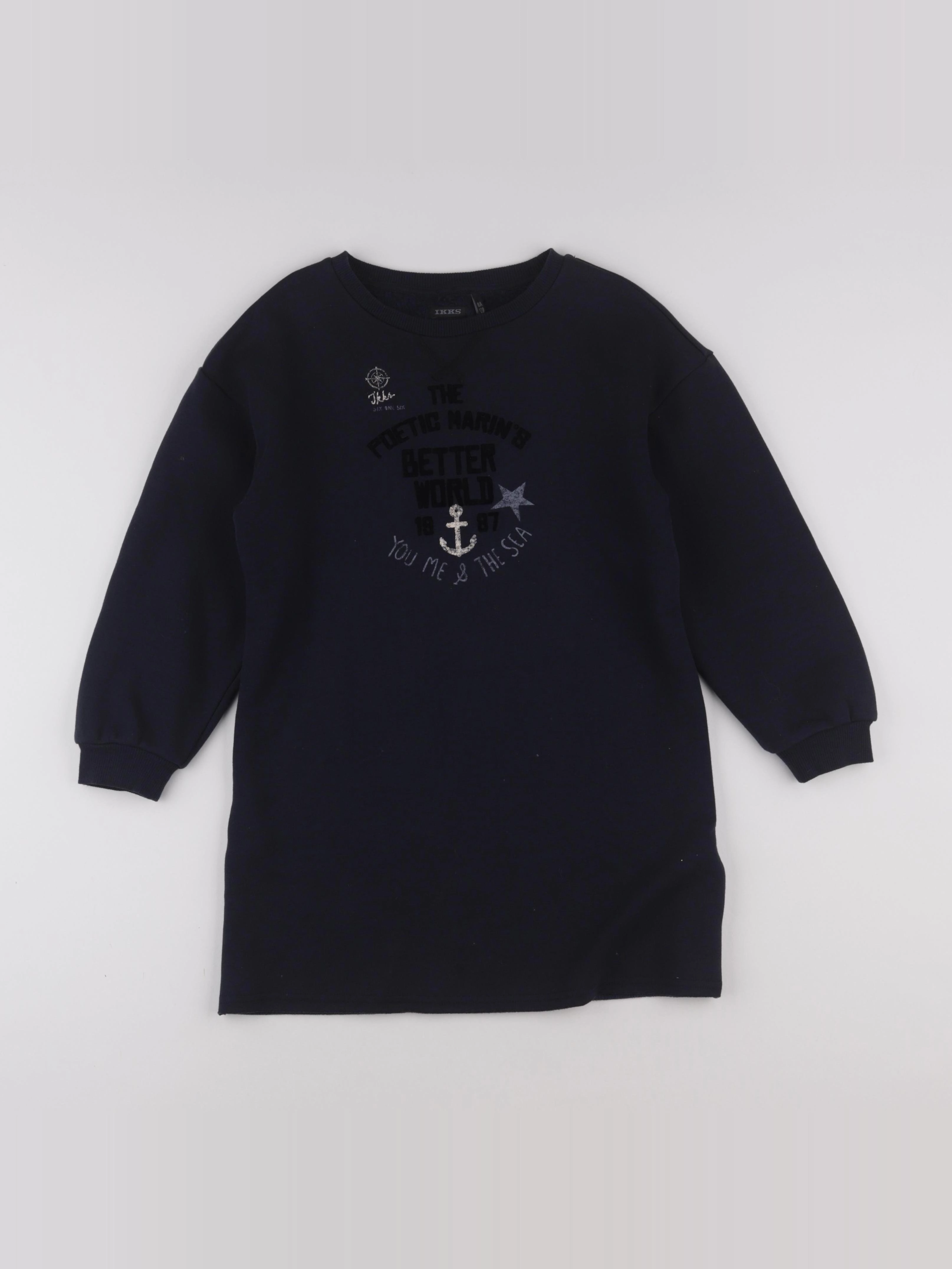 IKKS - robe bleu - 8 ans
