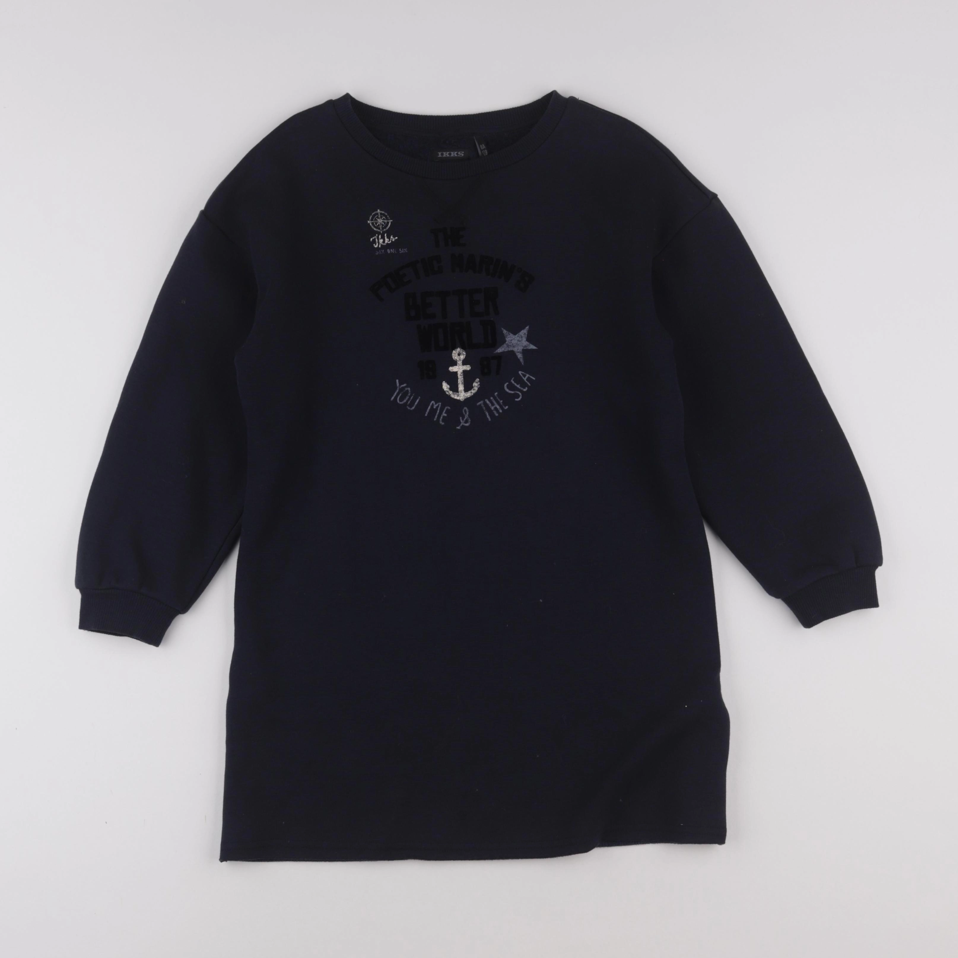 IKKS - robe bleu - 8 ans