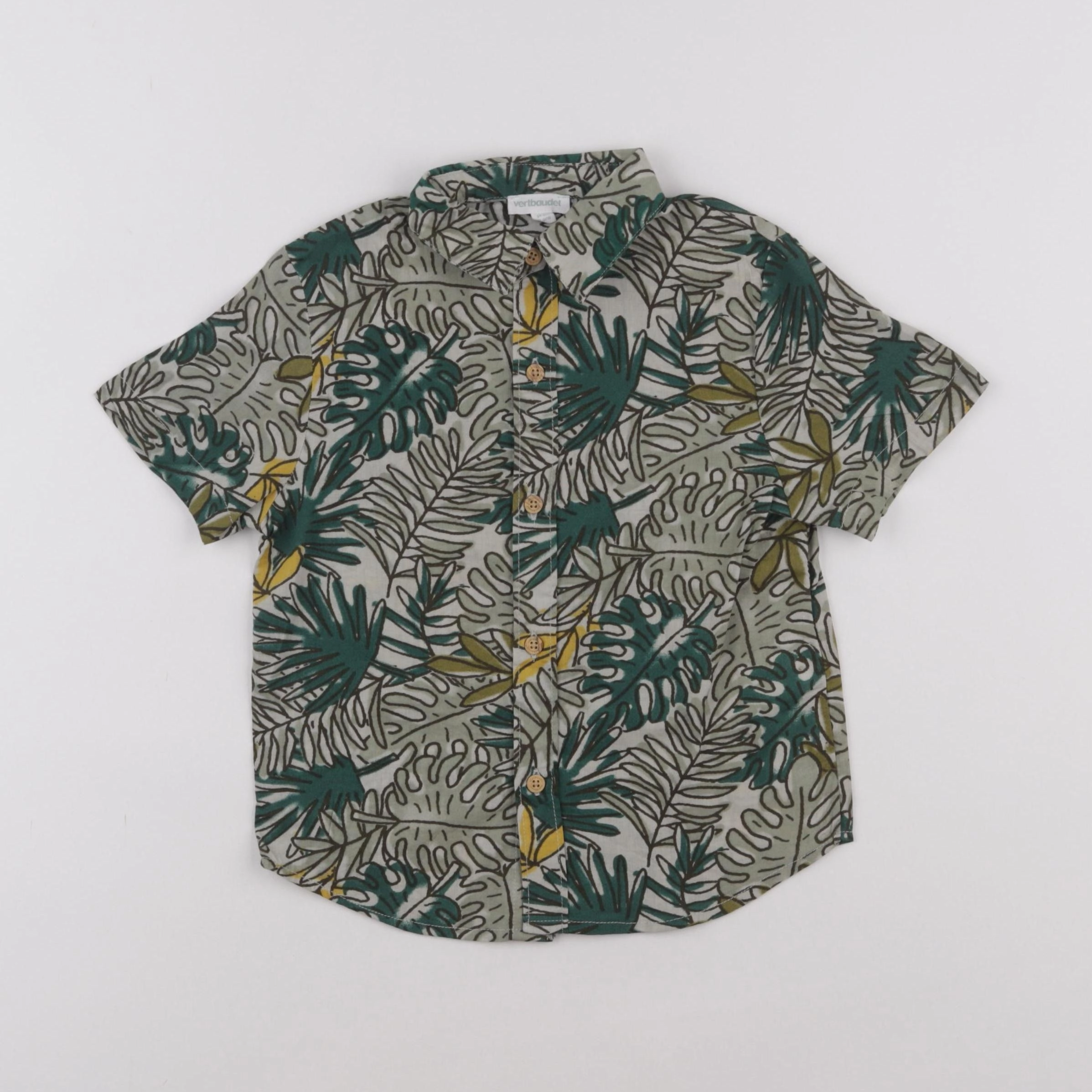 Vertbaudet - chemise vert - 3 ans