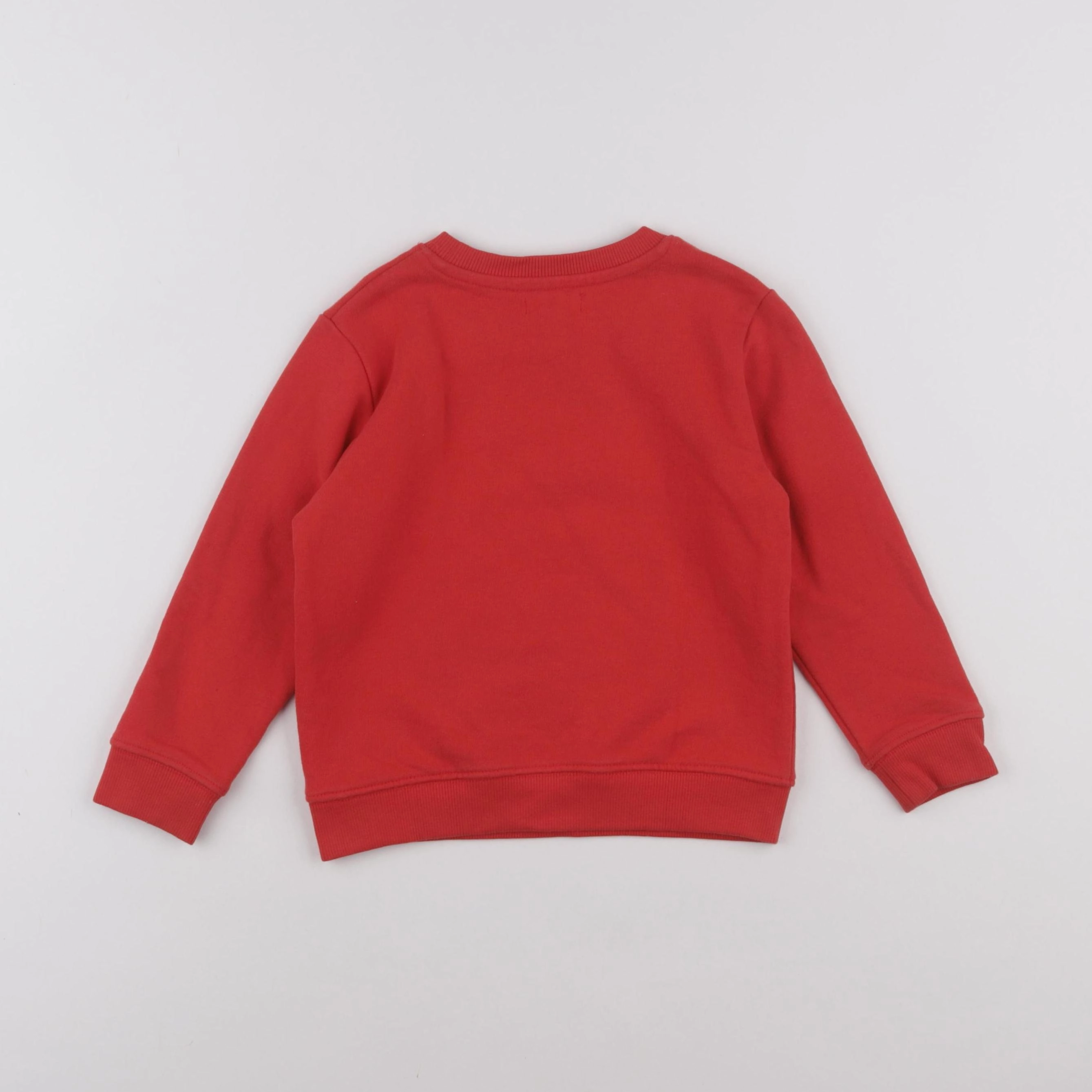 Vertbaudet - sweat rouge - 4 ans