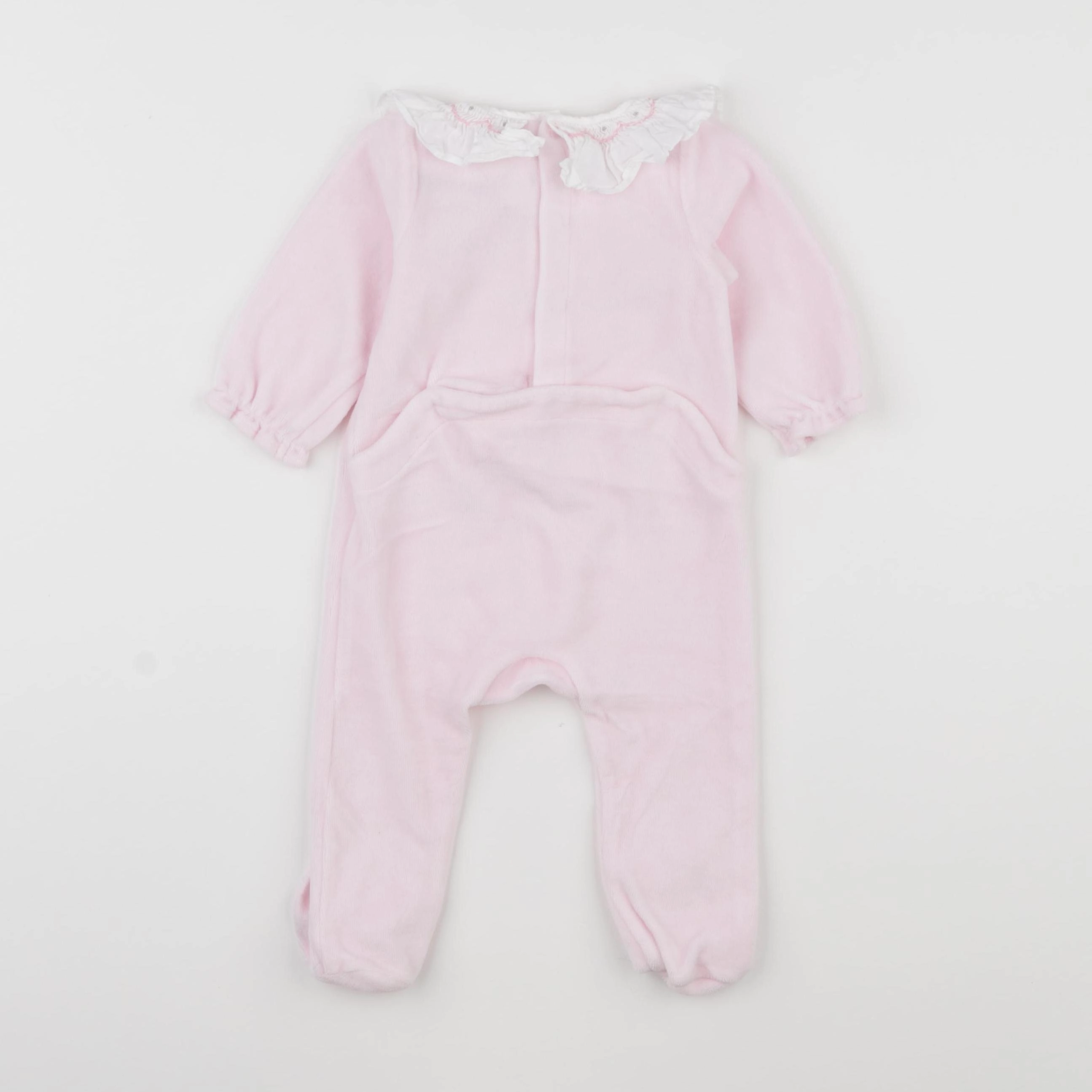 Jacadi - pyjama velours rose - 6 mois