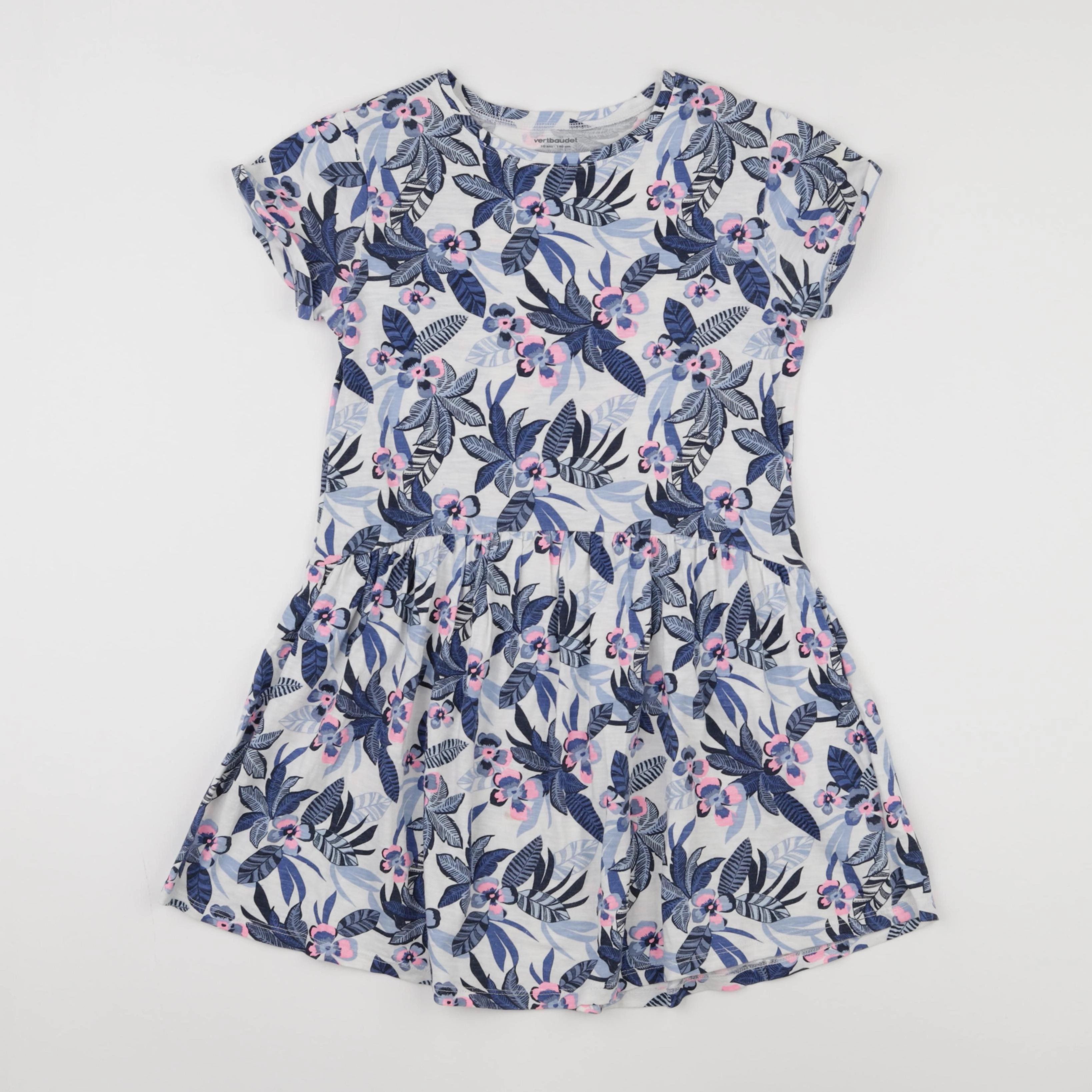 Vertbaudet - robe multicolore - 10 ans