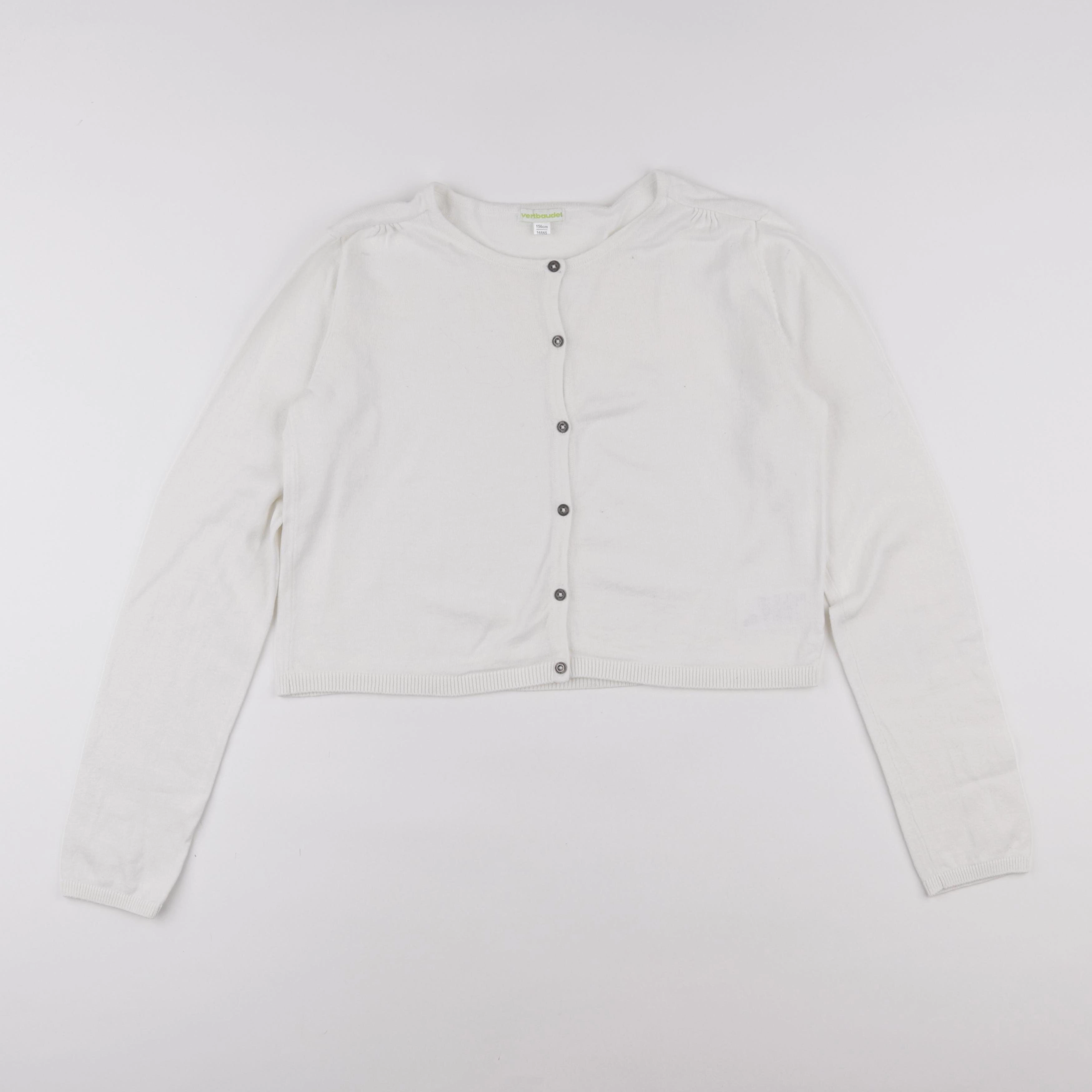 Vertbaudet - gilet blanc - 14 ans
