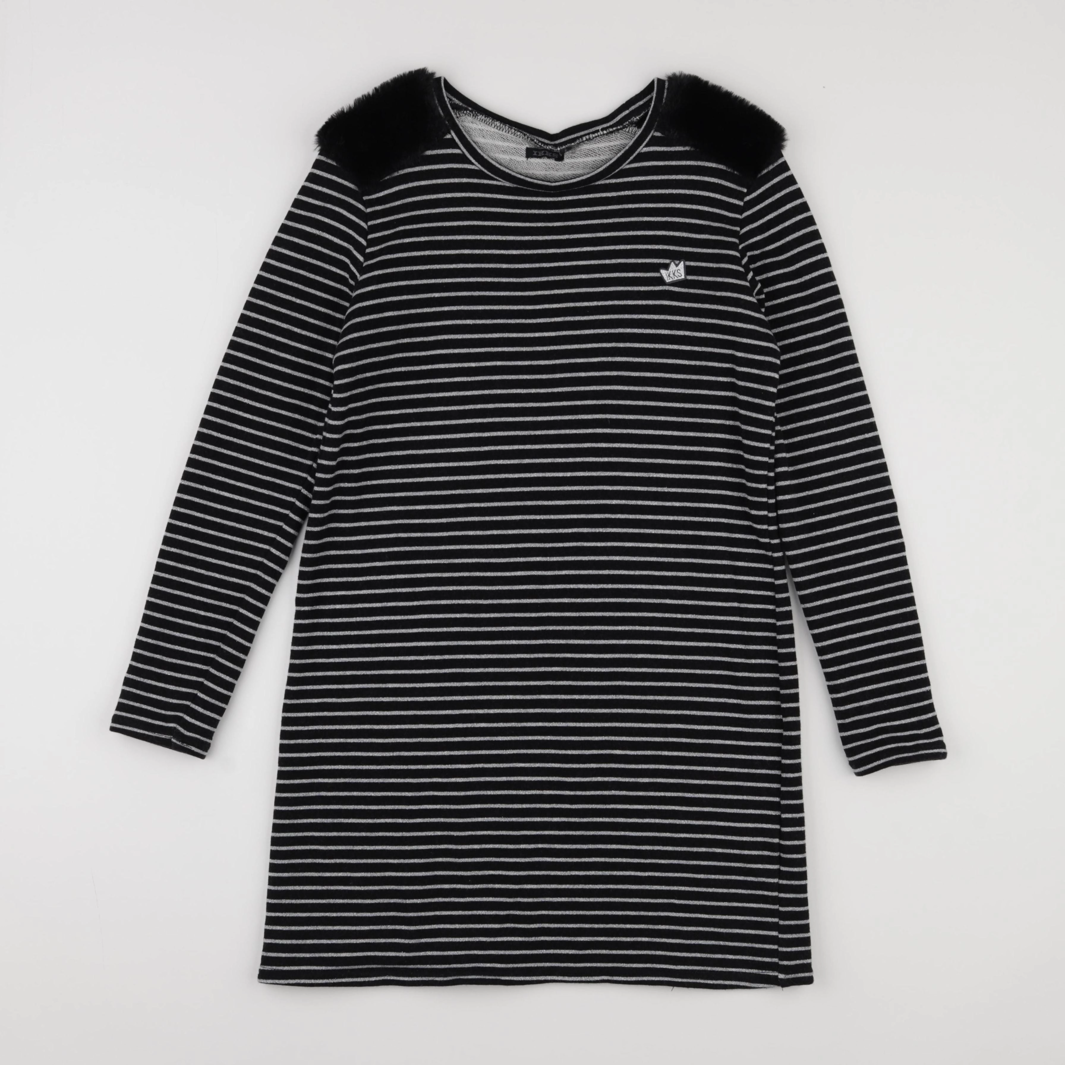 IKKS - robe noir, argent - 12 ans