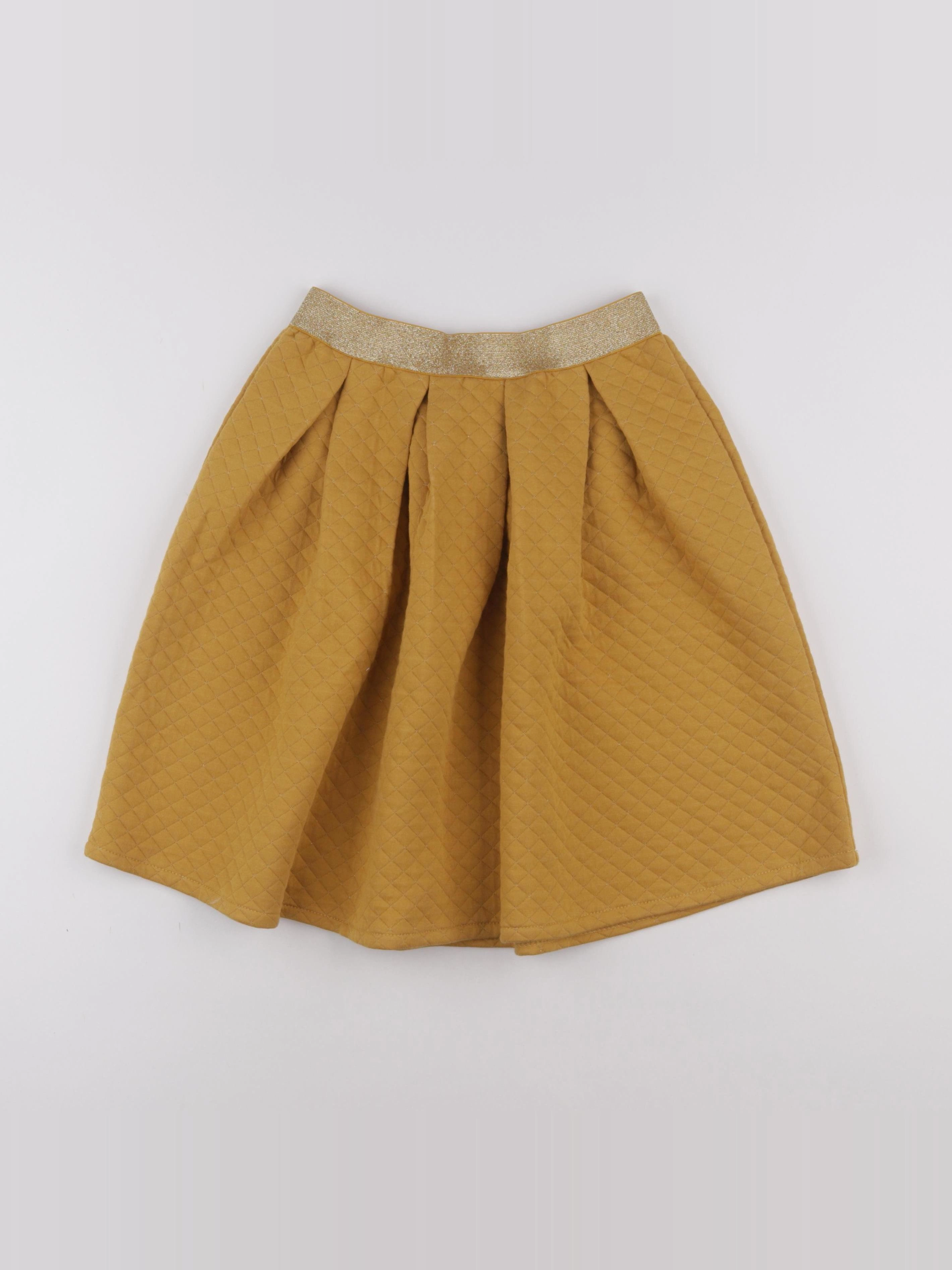 Vertbaudet - jupe jaune, or - 14 ans