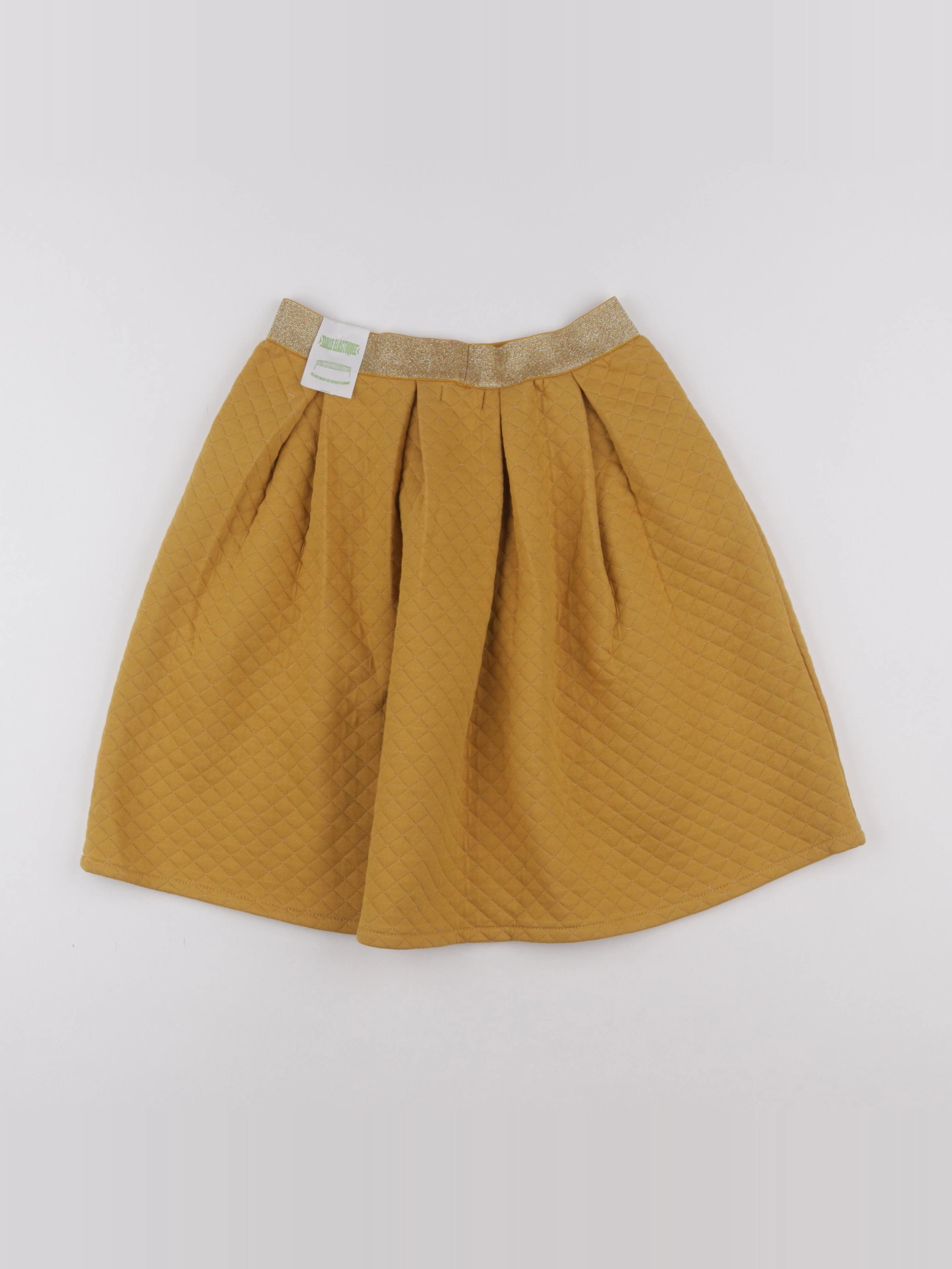Vertbaudet - jupe jaune, or - 14 ans