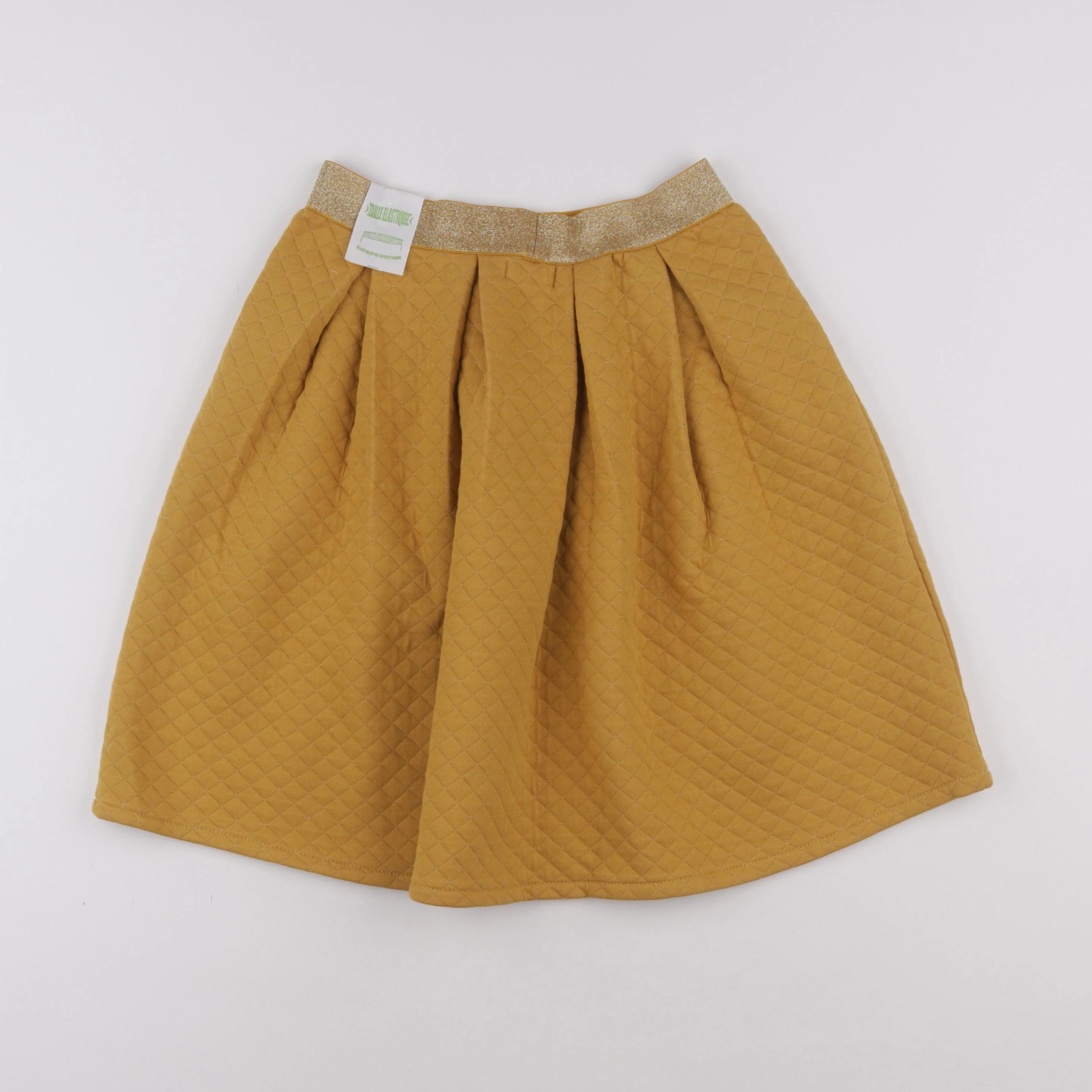 Vertbaudet - jupe jaune, or - 14 ans