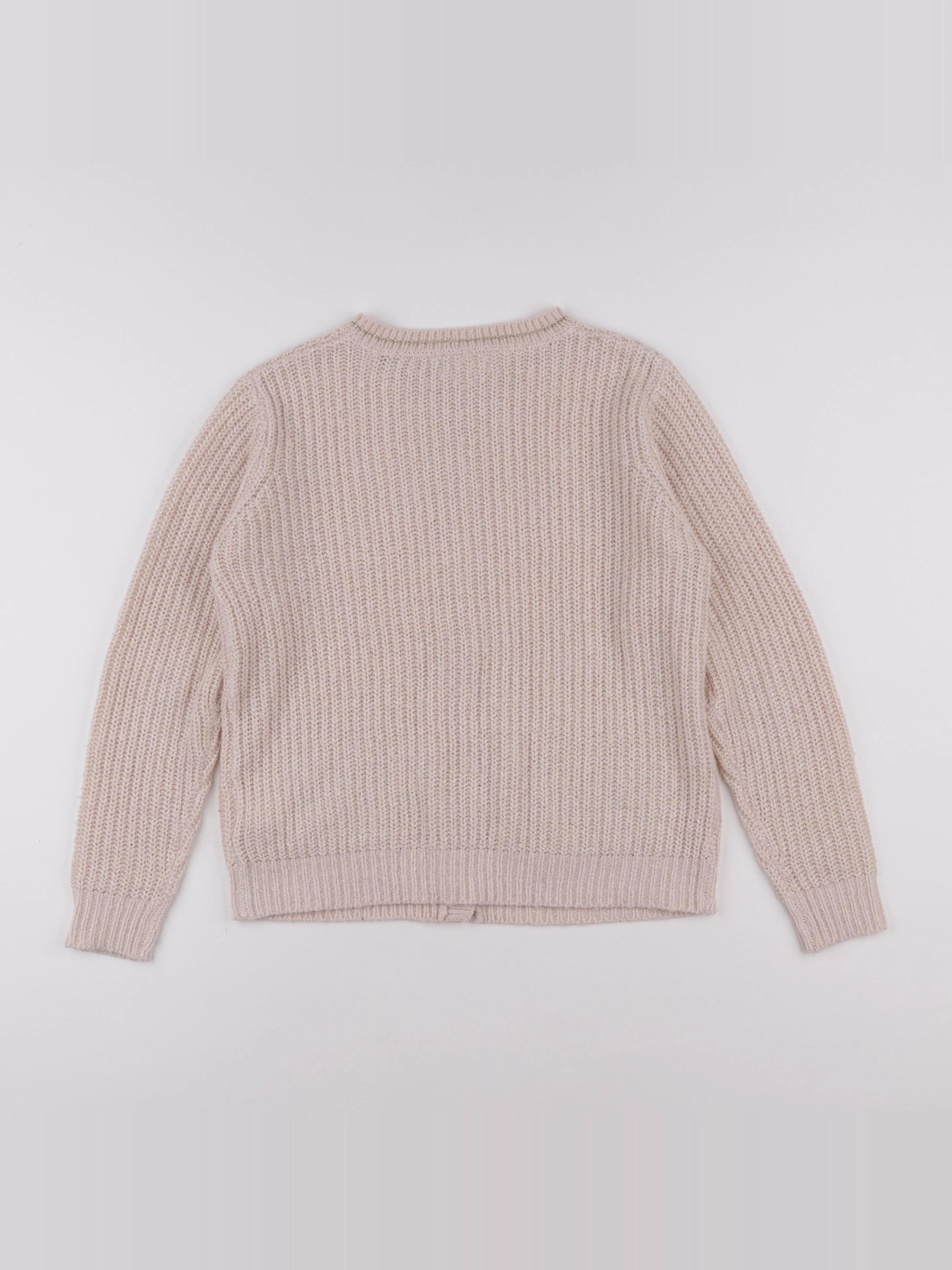 Vertbaudet - gilet rose, or - 12 ans