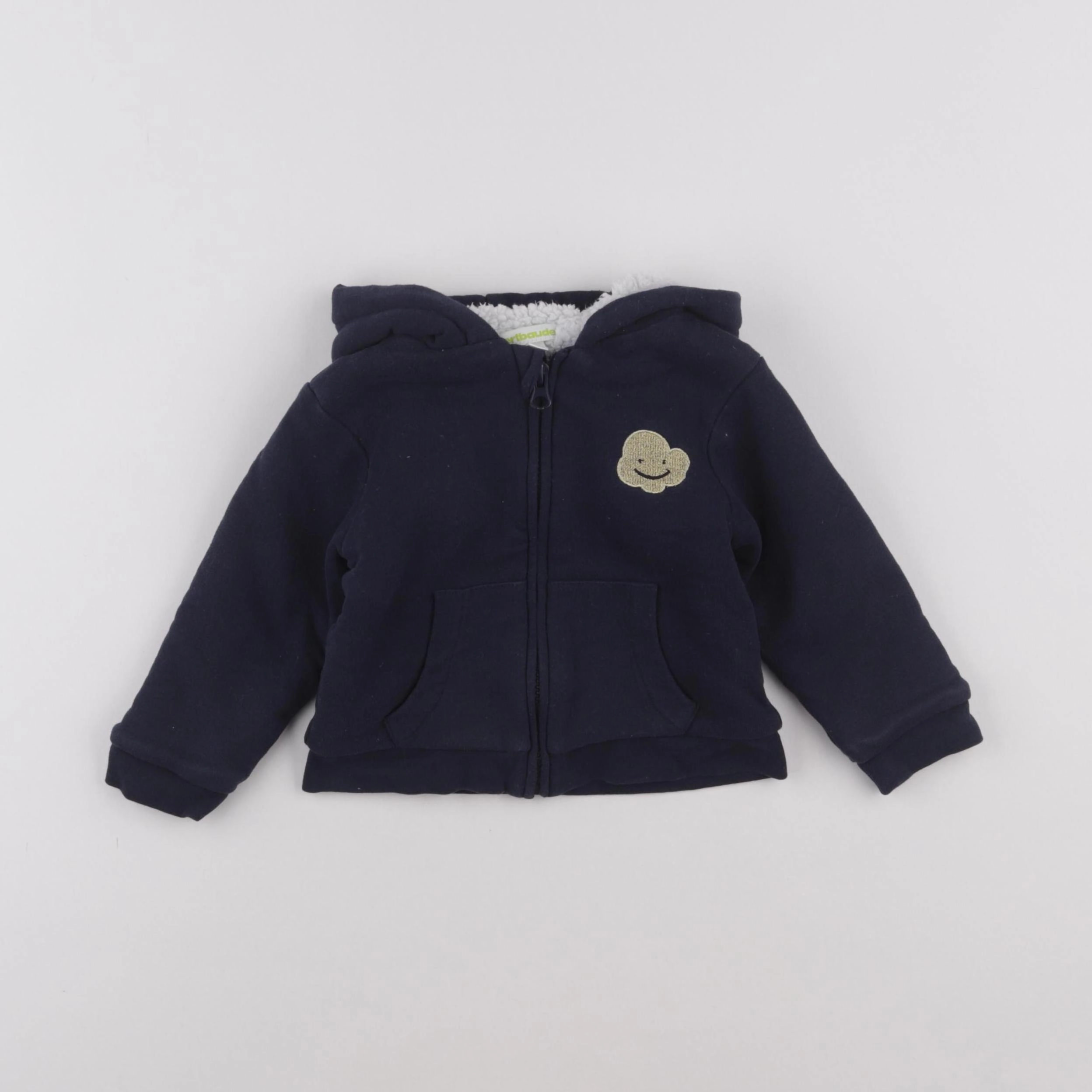 Vertbaudet - sweat bleu - 2 ans