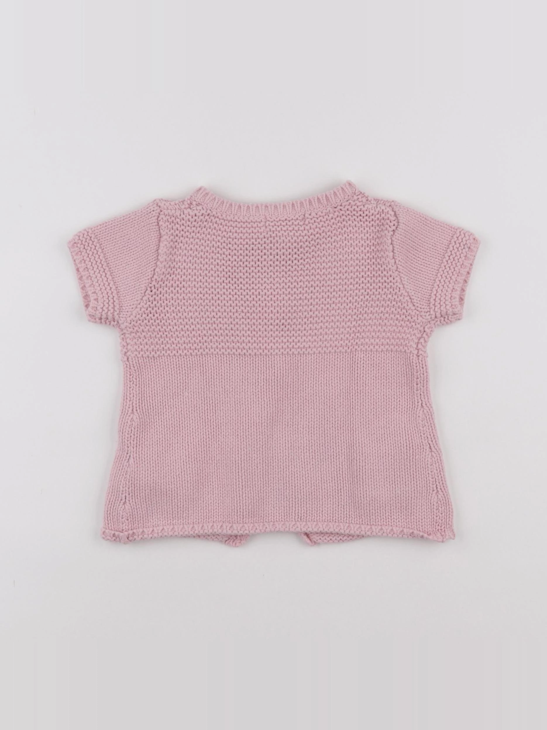 Vertbaudet - gilet rose - 18 mois