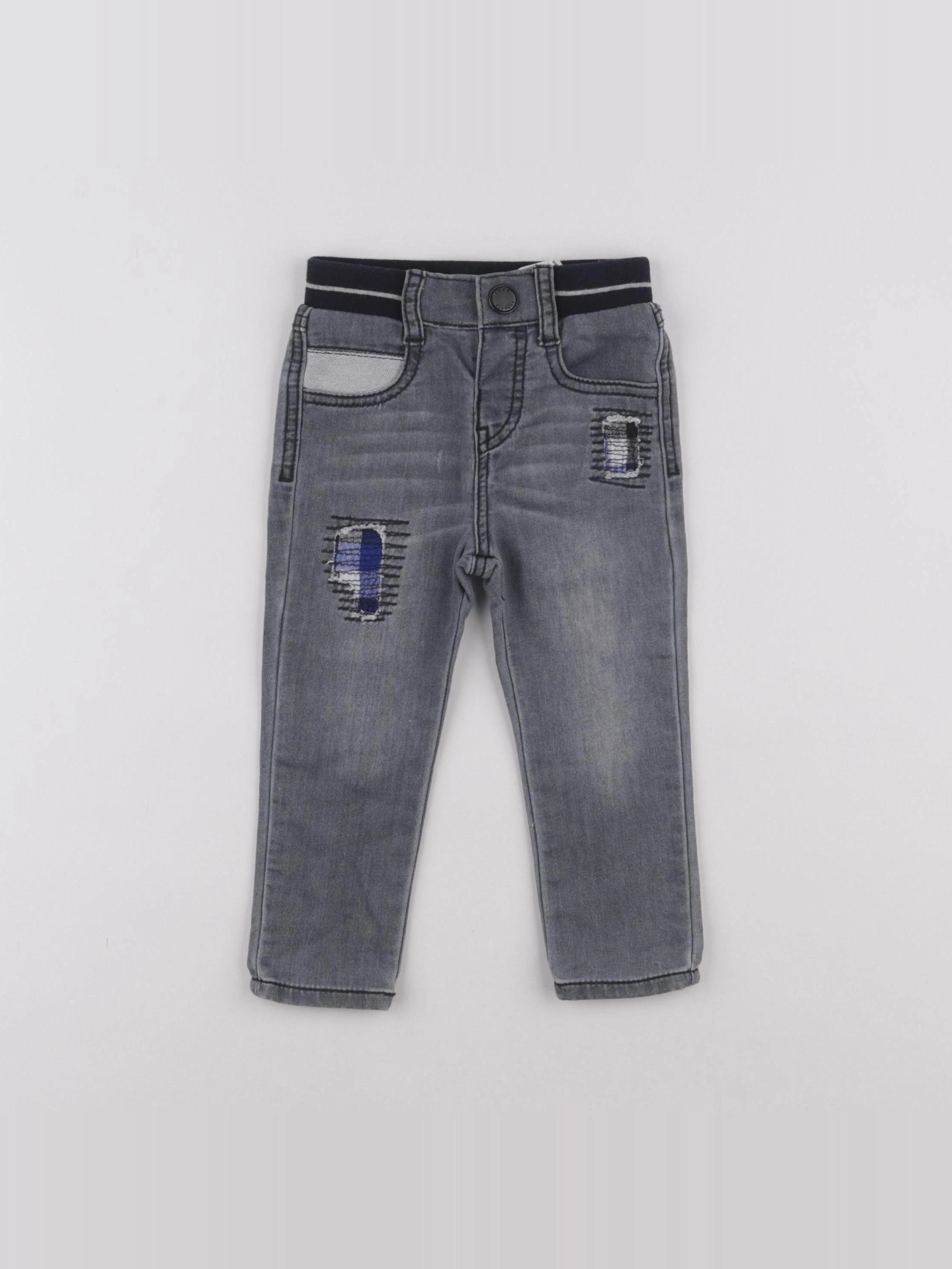 IKKS - jean gris - 18 mois