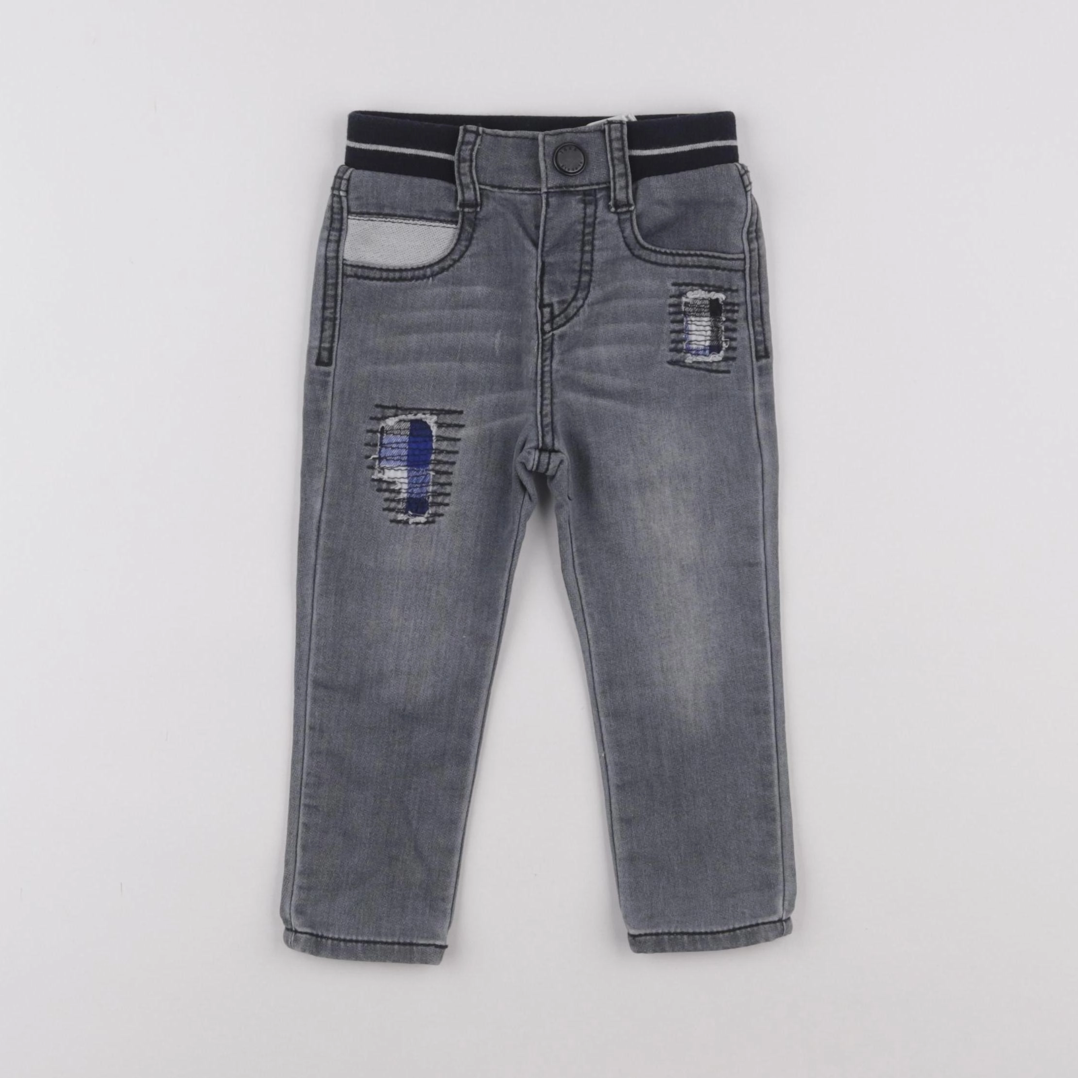 IKKS - jean gris - 18 mois