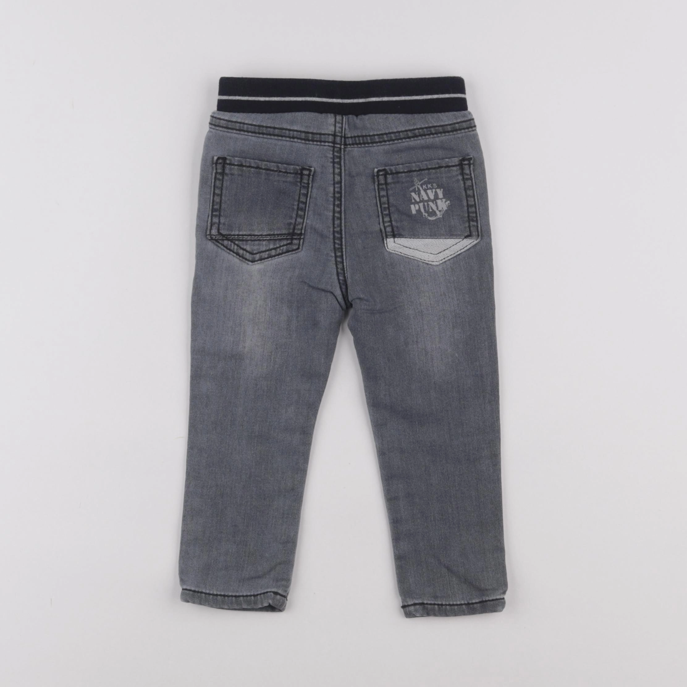IKKS - jean gris - 18 mois
