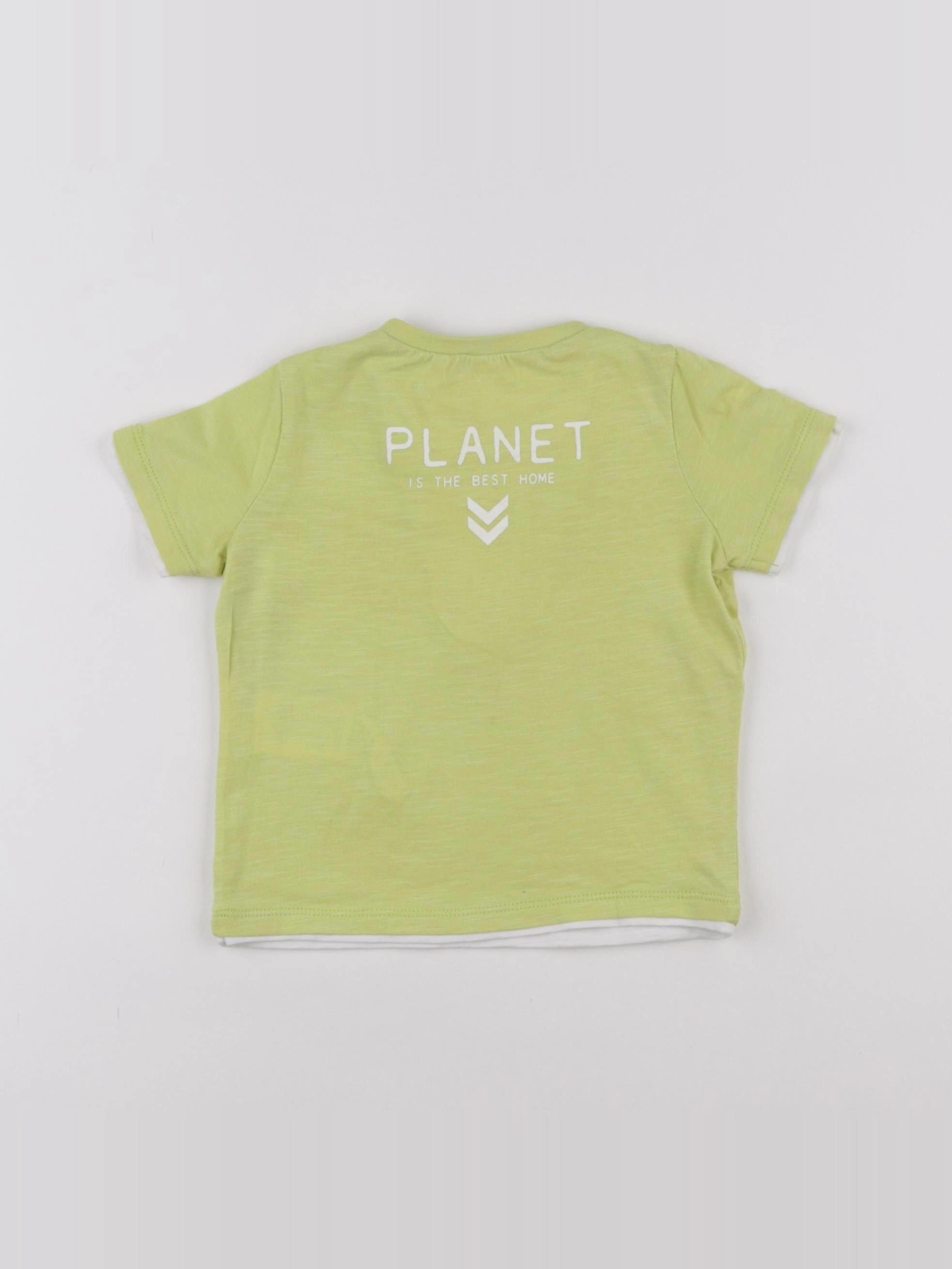 IKKS - tee-shirt jaune - 12 mois