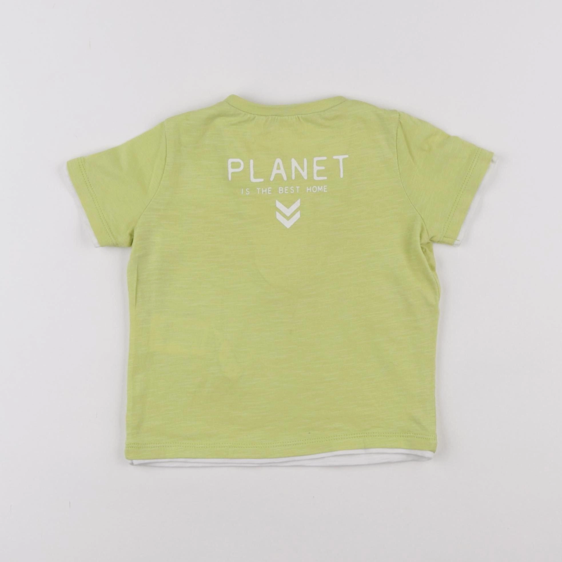 IKKS - tee-shirt jaune - 12 mois
