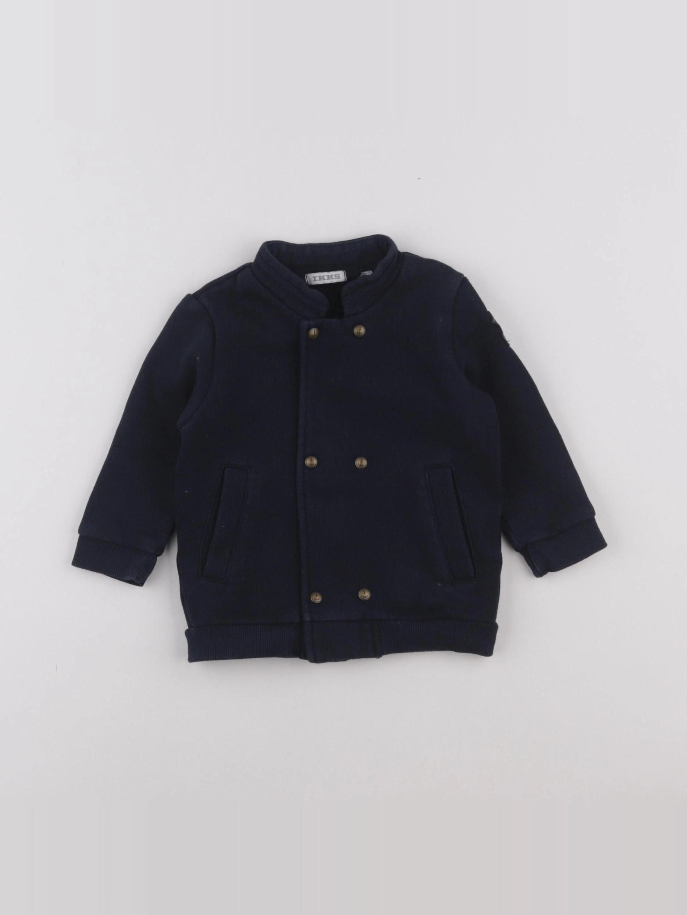 IKKS - sweat bleu - 12 mois