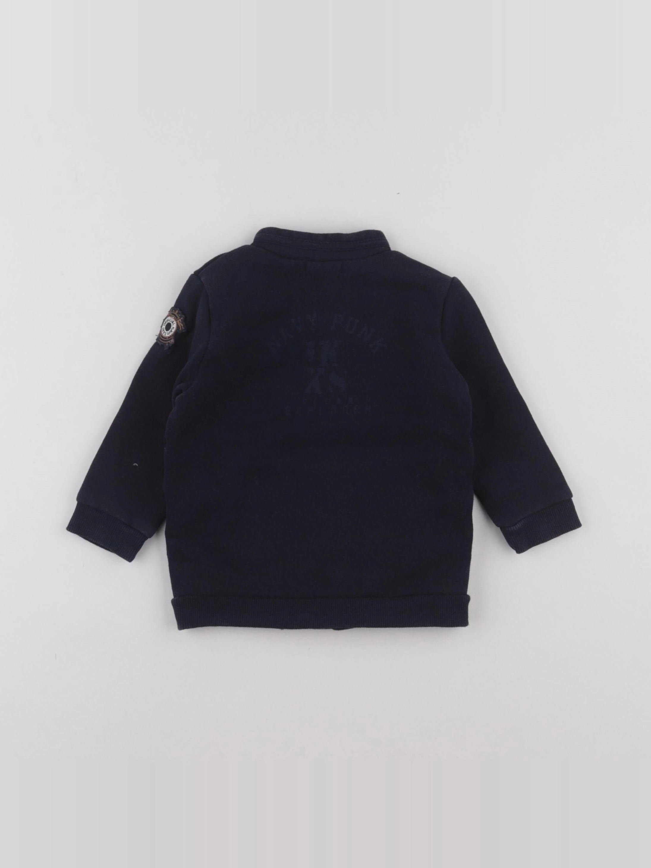IKKS - sweat bleu - 12 mois