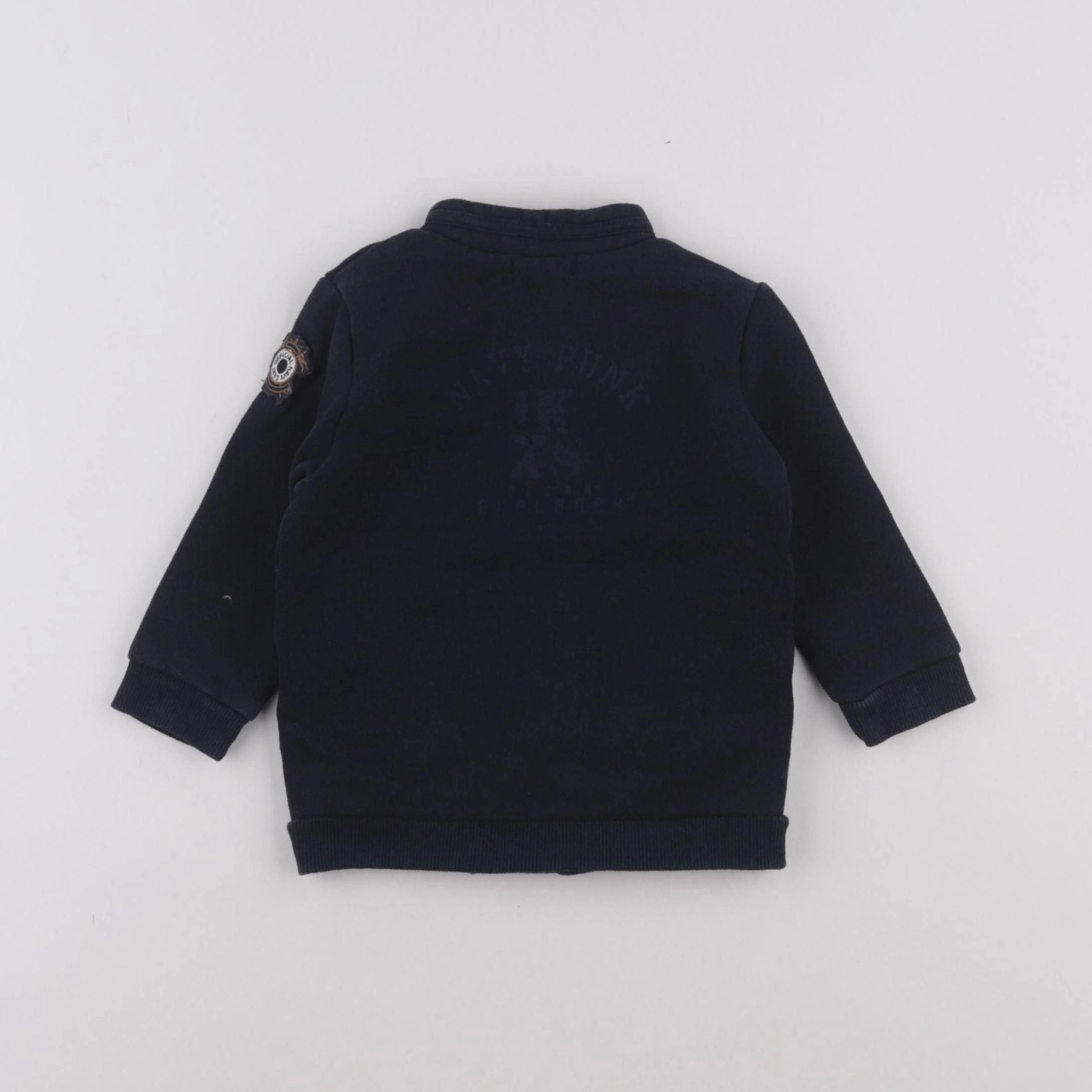 IKKS - sweat bleu - 12 mois