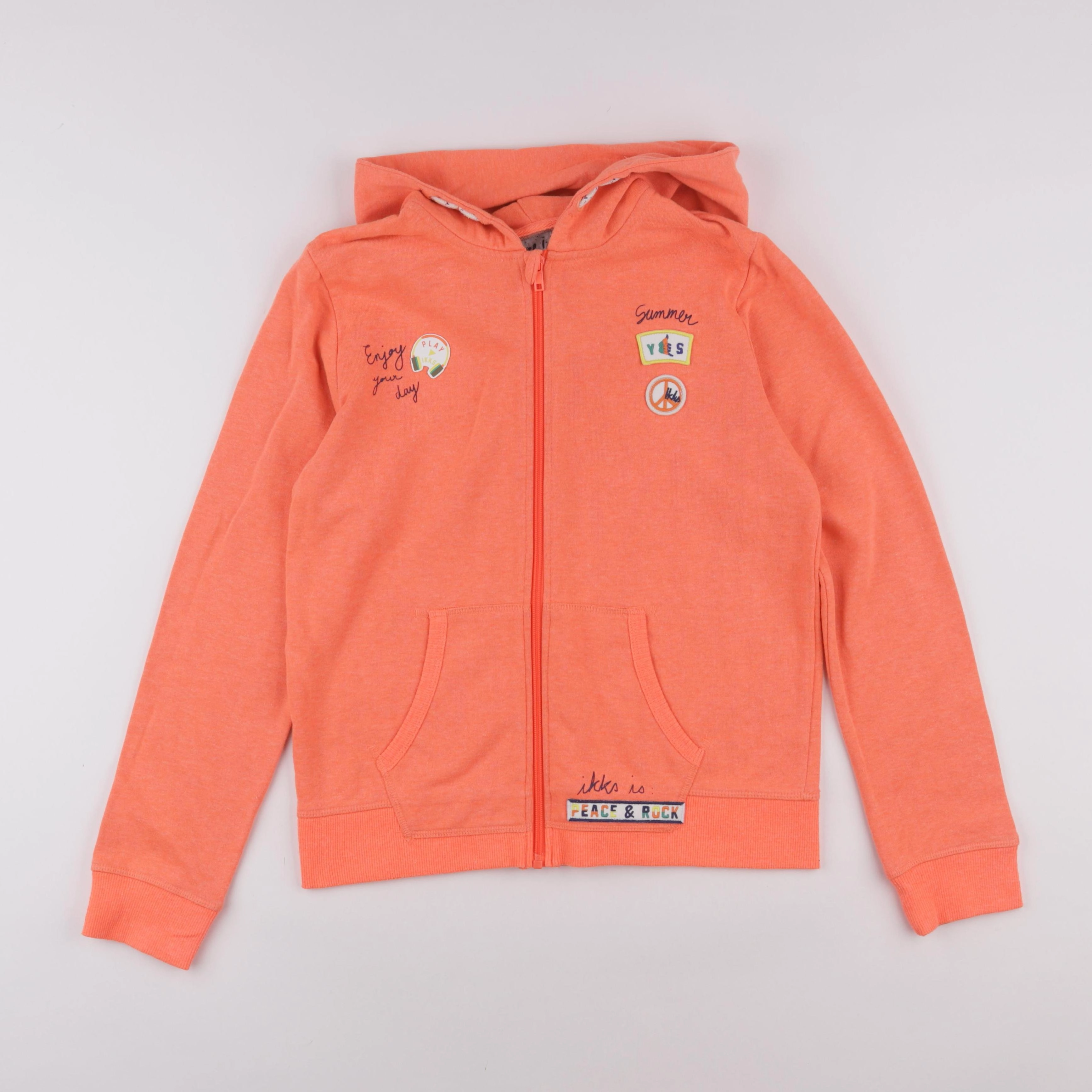 IKKS - sweat orange - 14 ans