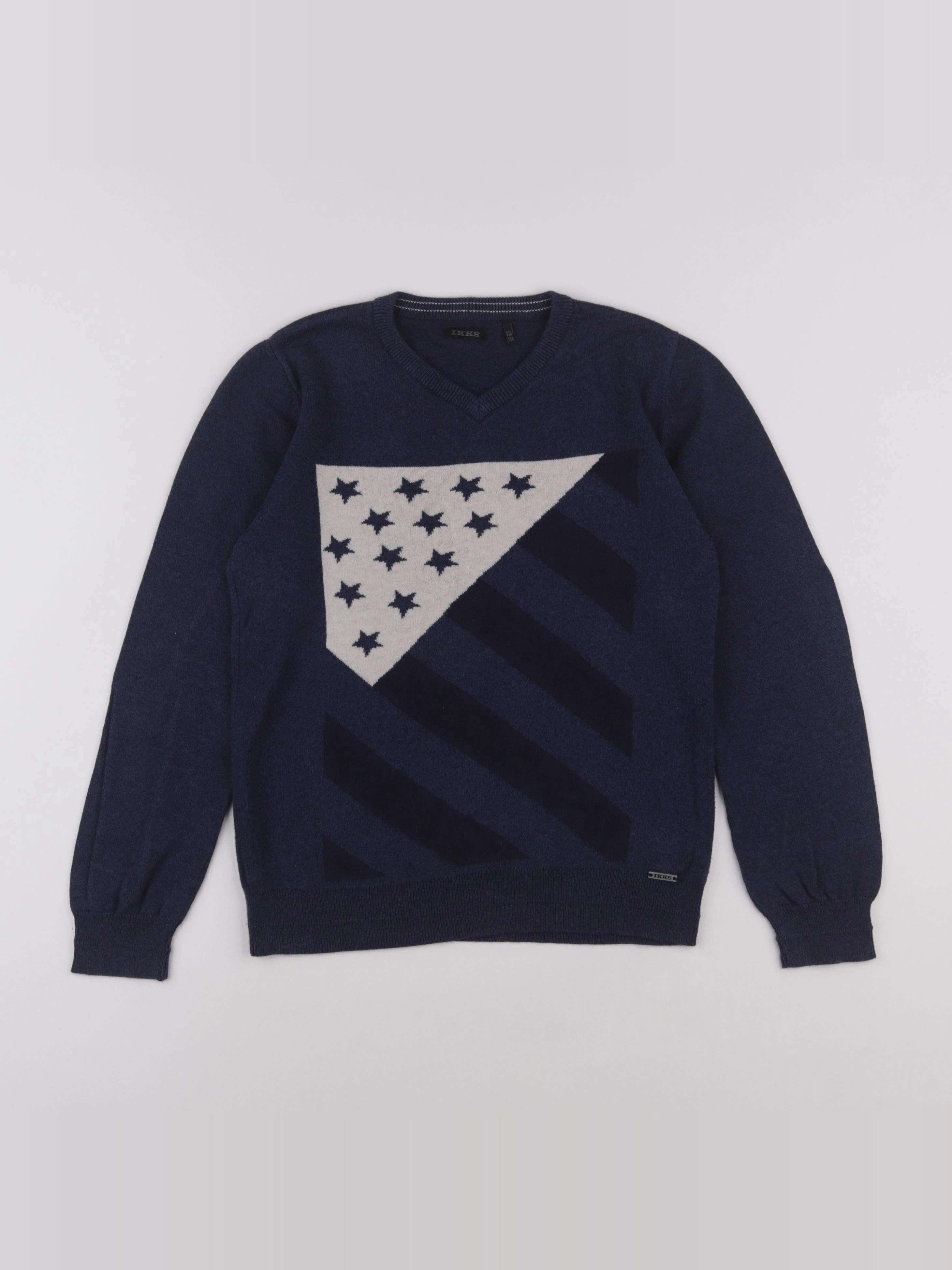 IKKS - pull bleu - 10 ans