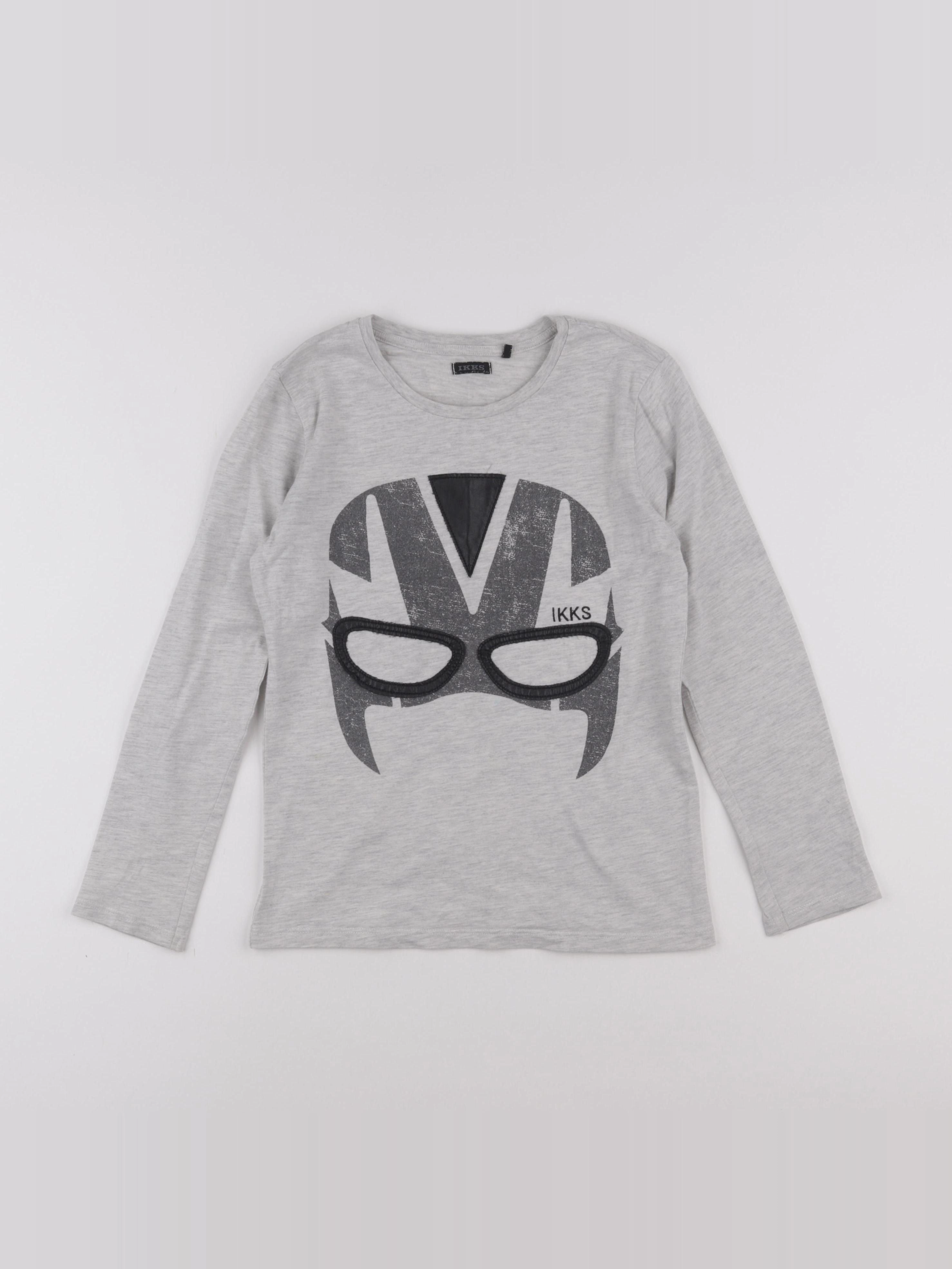 IKKS - tee-shirt gris - 8 ans