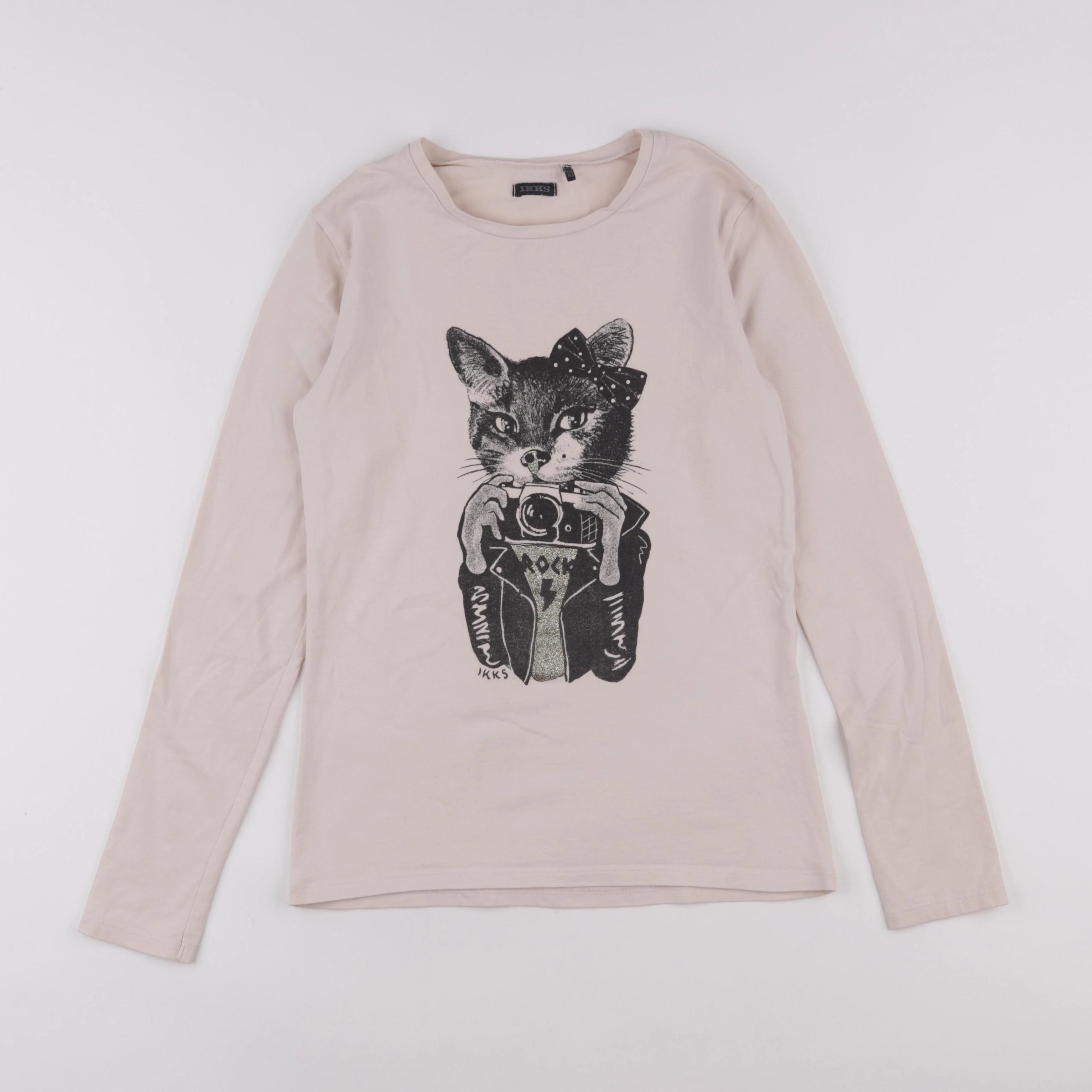 IKKS - tee-shirt beige - 12 ans