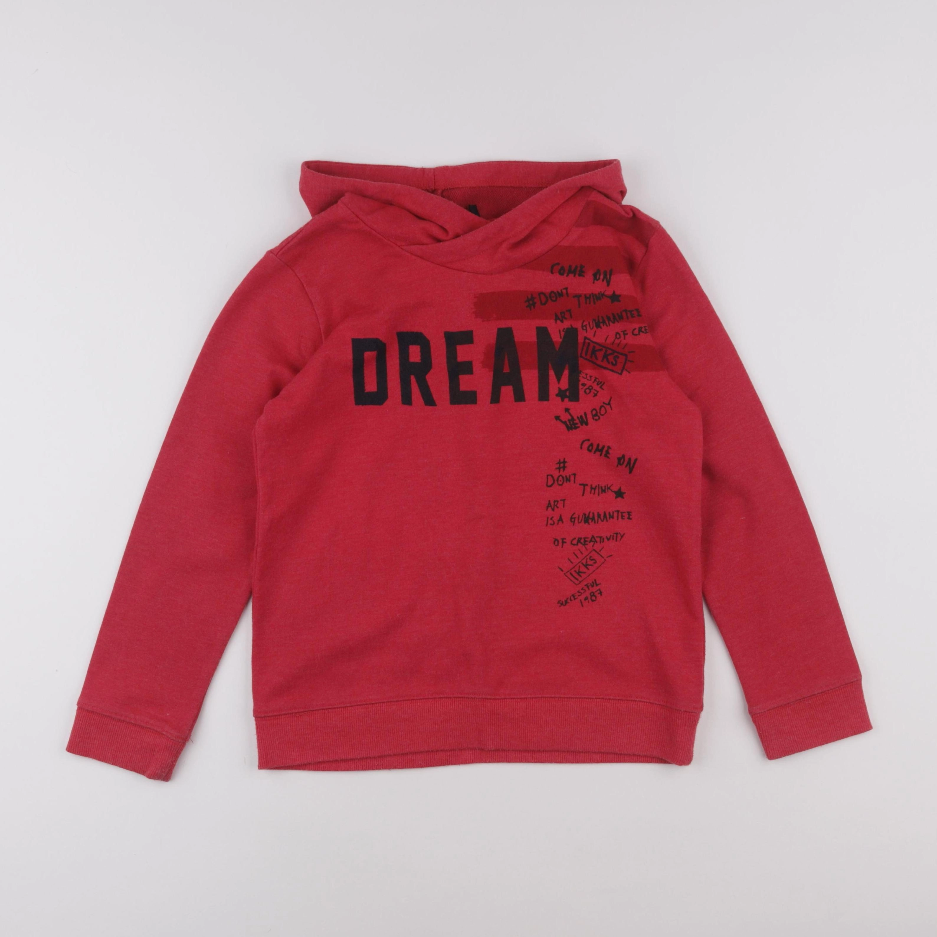 IKKS - sweat rouge - 8 ans