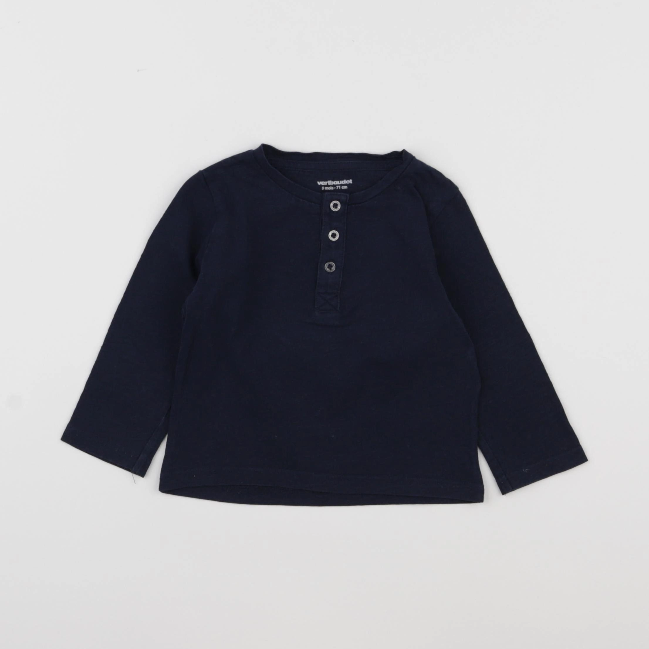 Vertbaudet - tee-shirt bleu - 9 mois