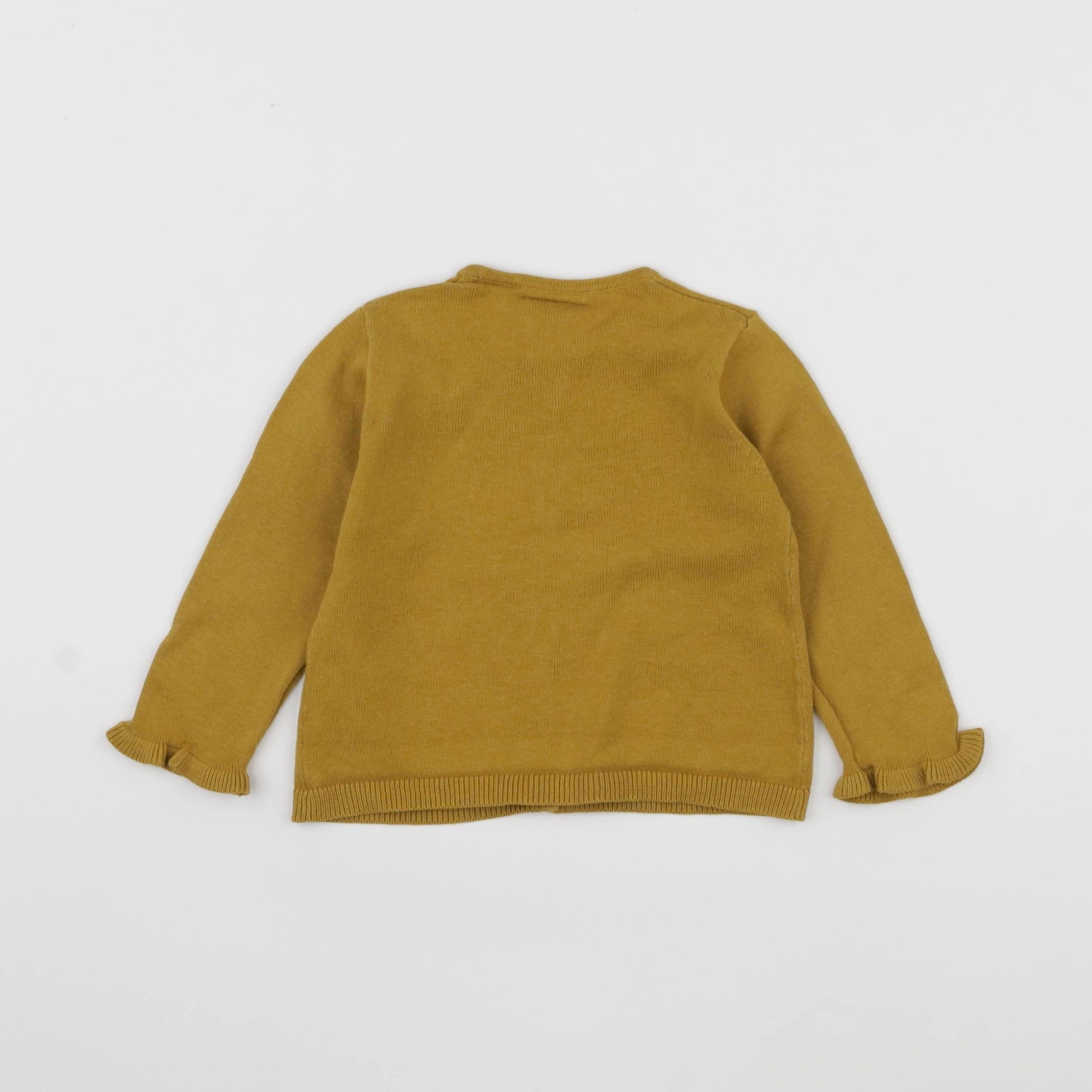 Zara - gilet jaune - 3/6 mois