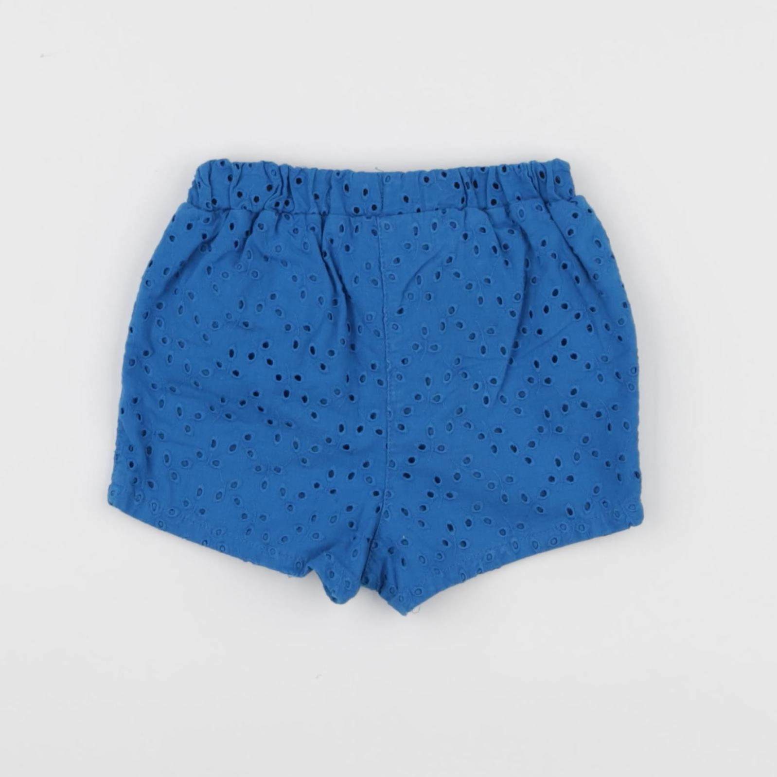 Petit Bateau - short bleu - 12 mois