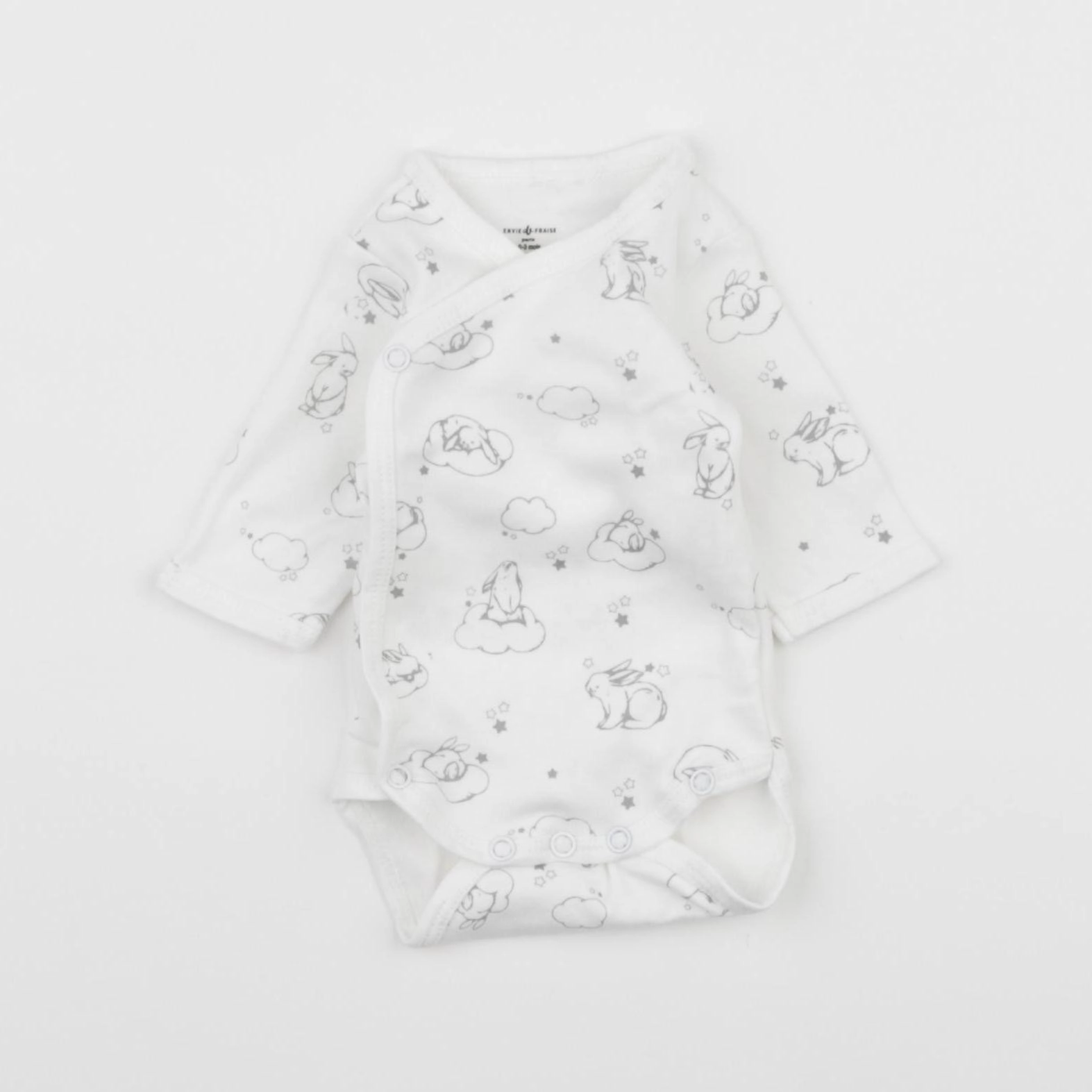 Envie de Fraise - body blanc - 0/3 mois