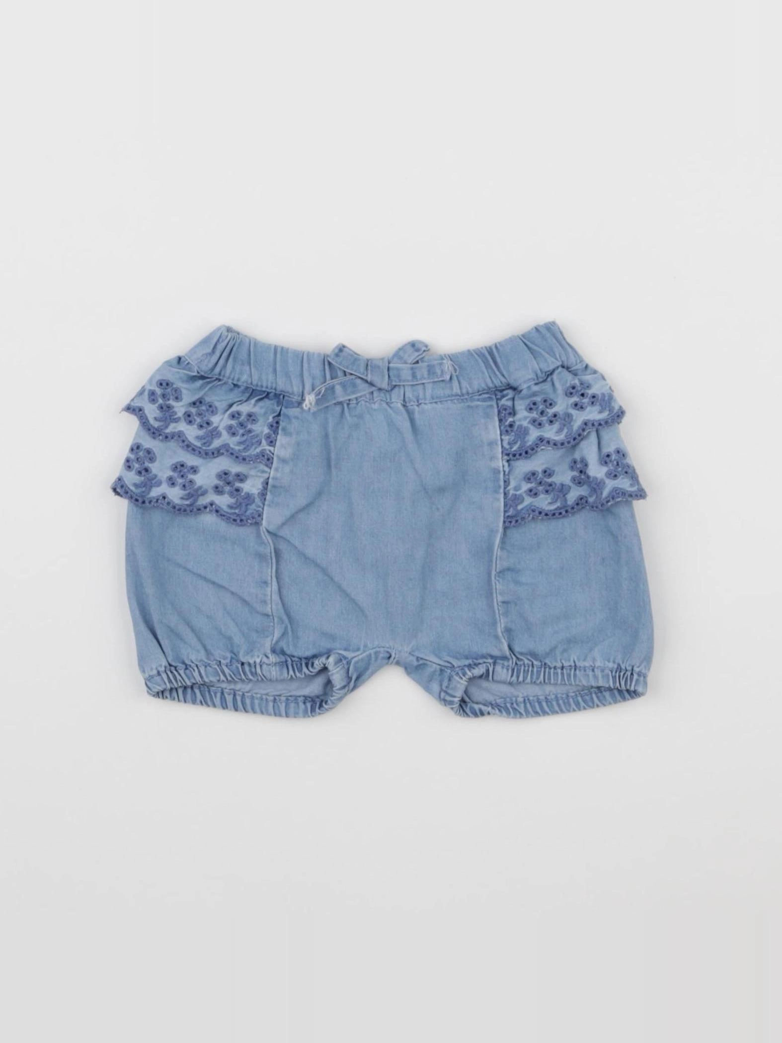 Carrément Beau - short bleu - 3 mois