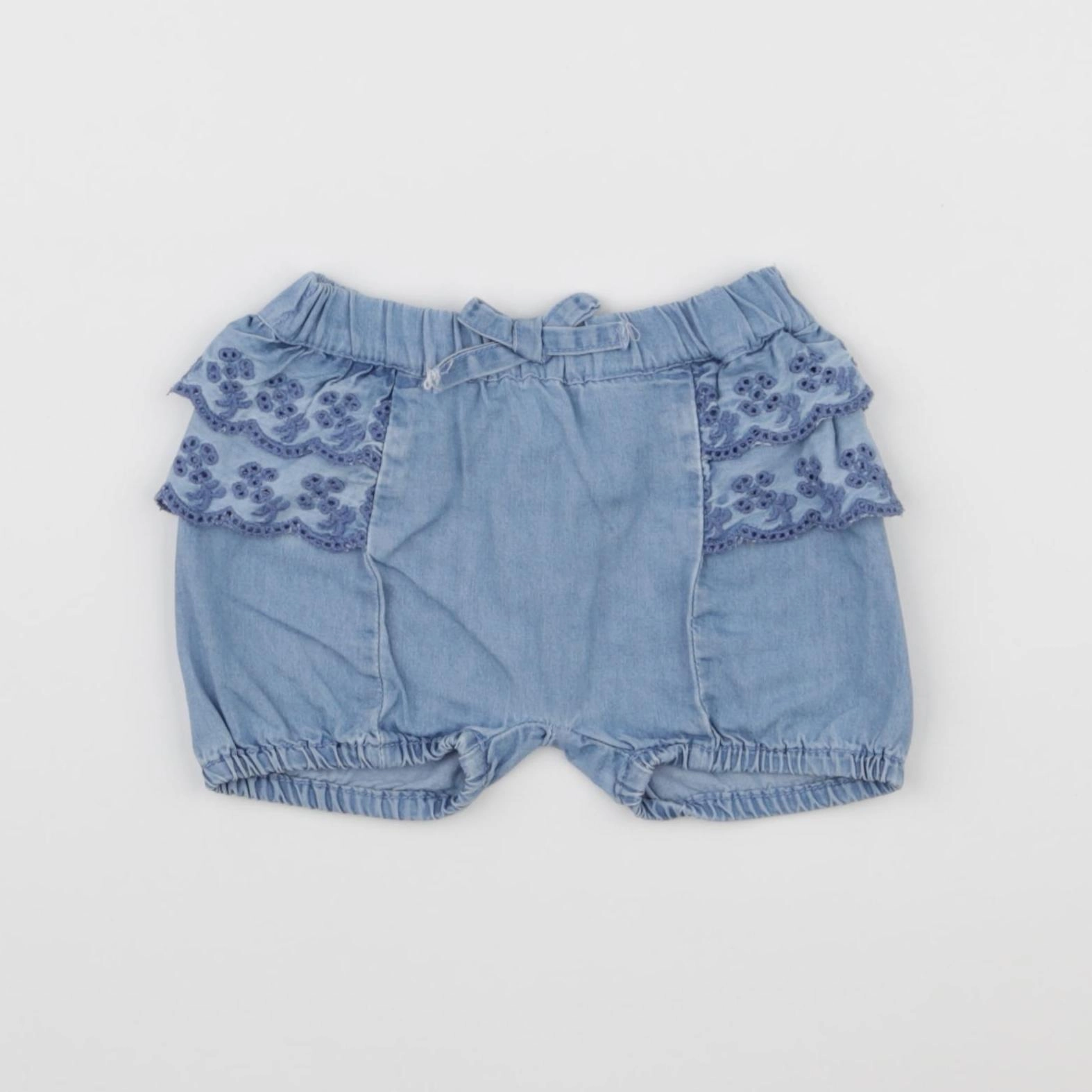 Carrément Beau - short bleu - 3 mois