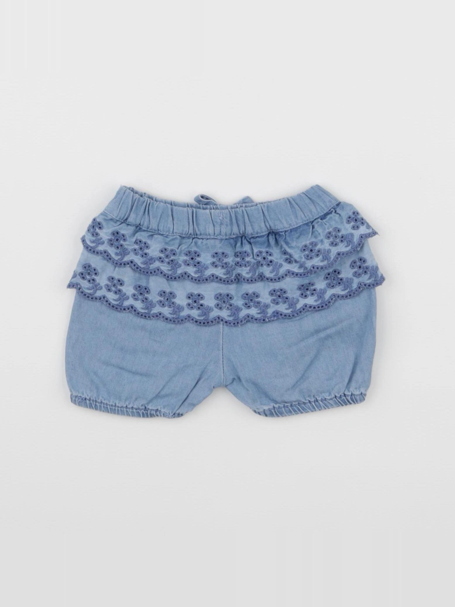 Carrément Beau - short bleu - 3 mois