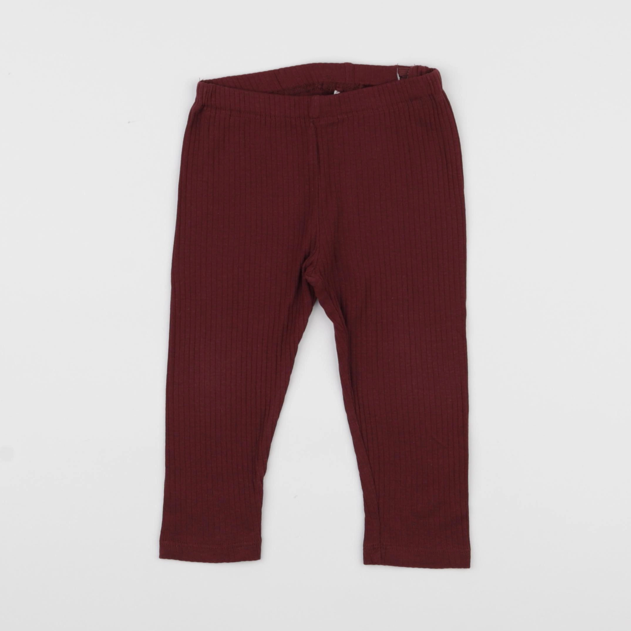 H&M - legging rouge - 12/18 mois