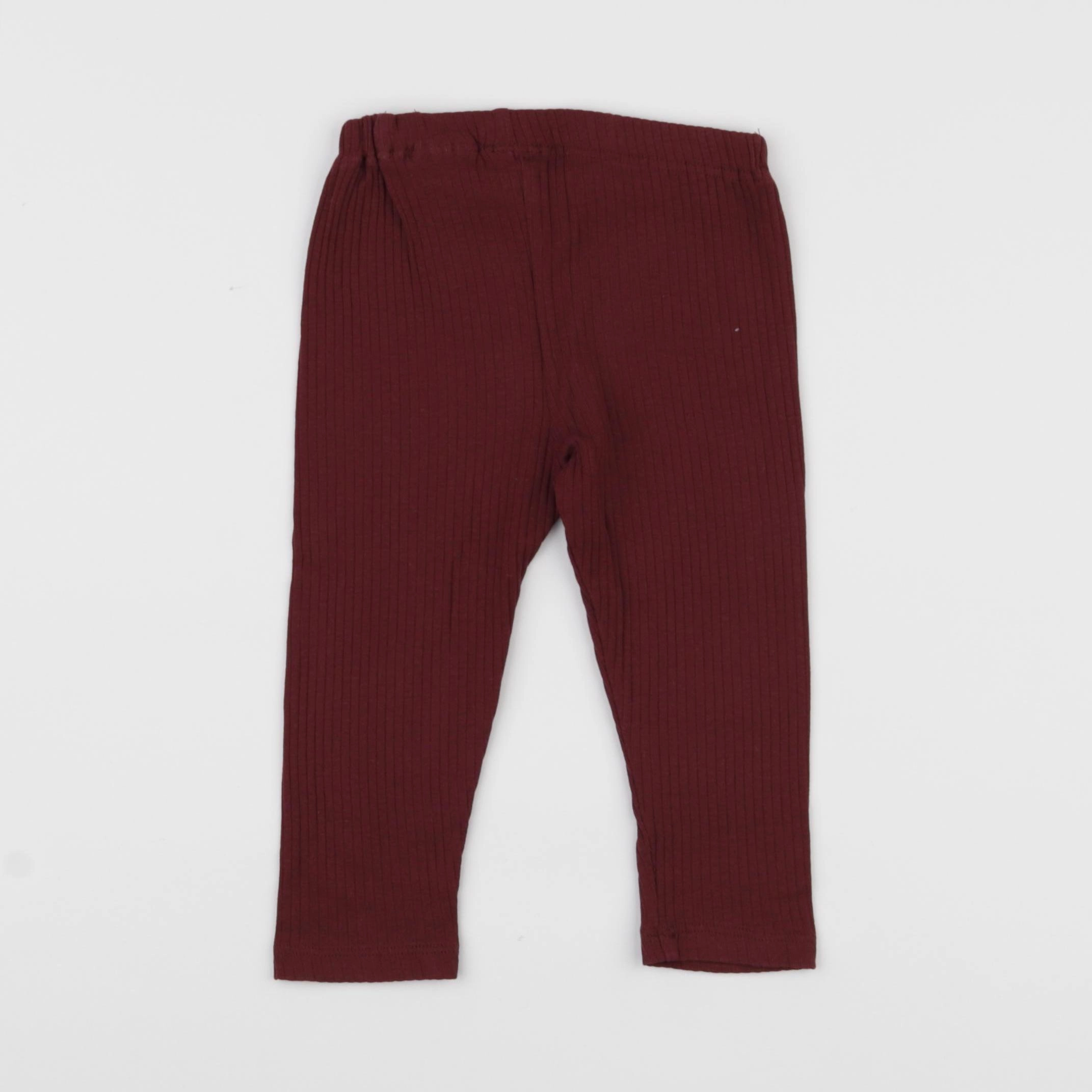 H&M - legging rouge - 12/18 mois