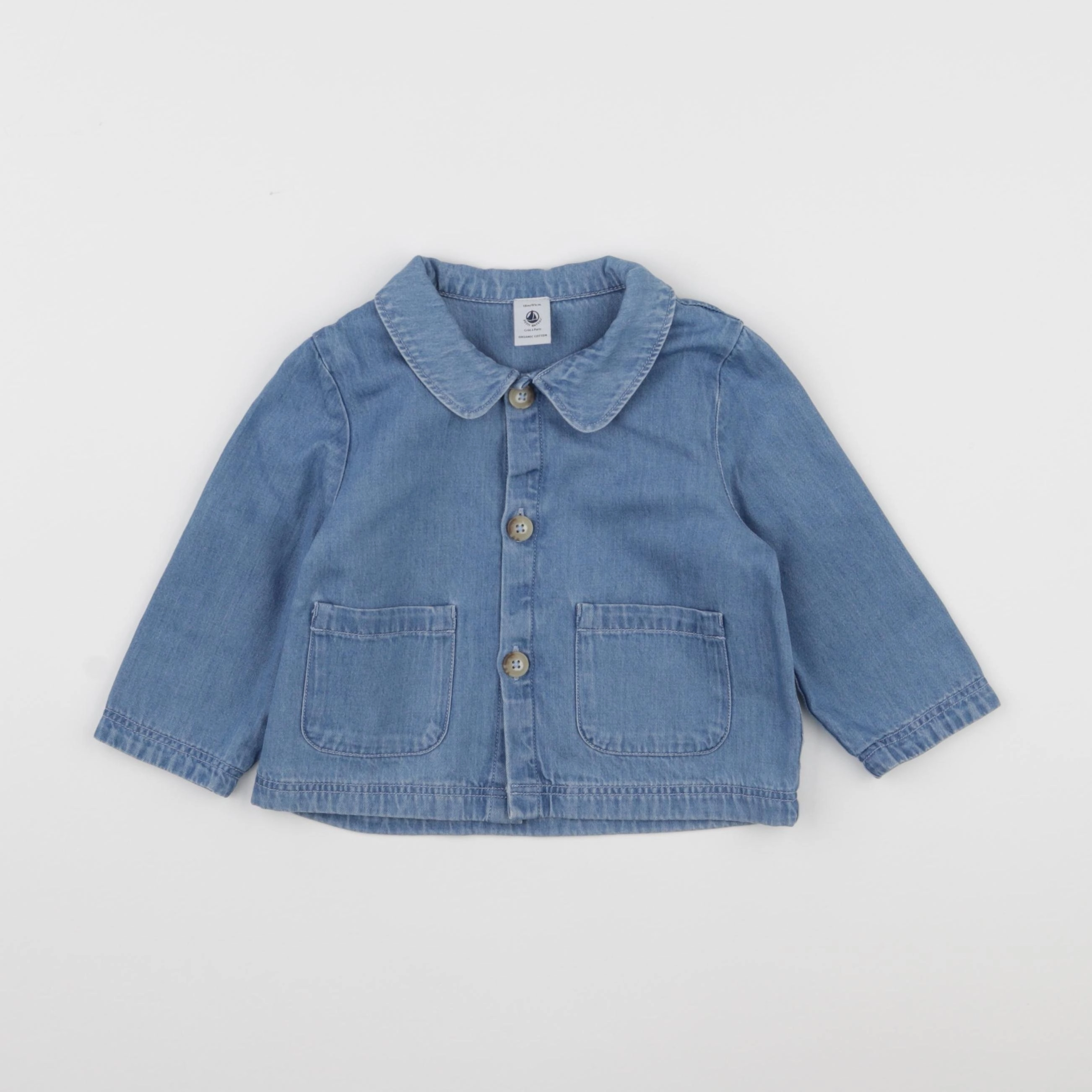 Petit Bateau - veste bleu - 18 mois