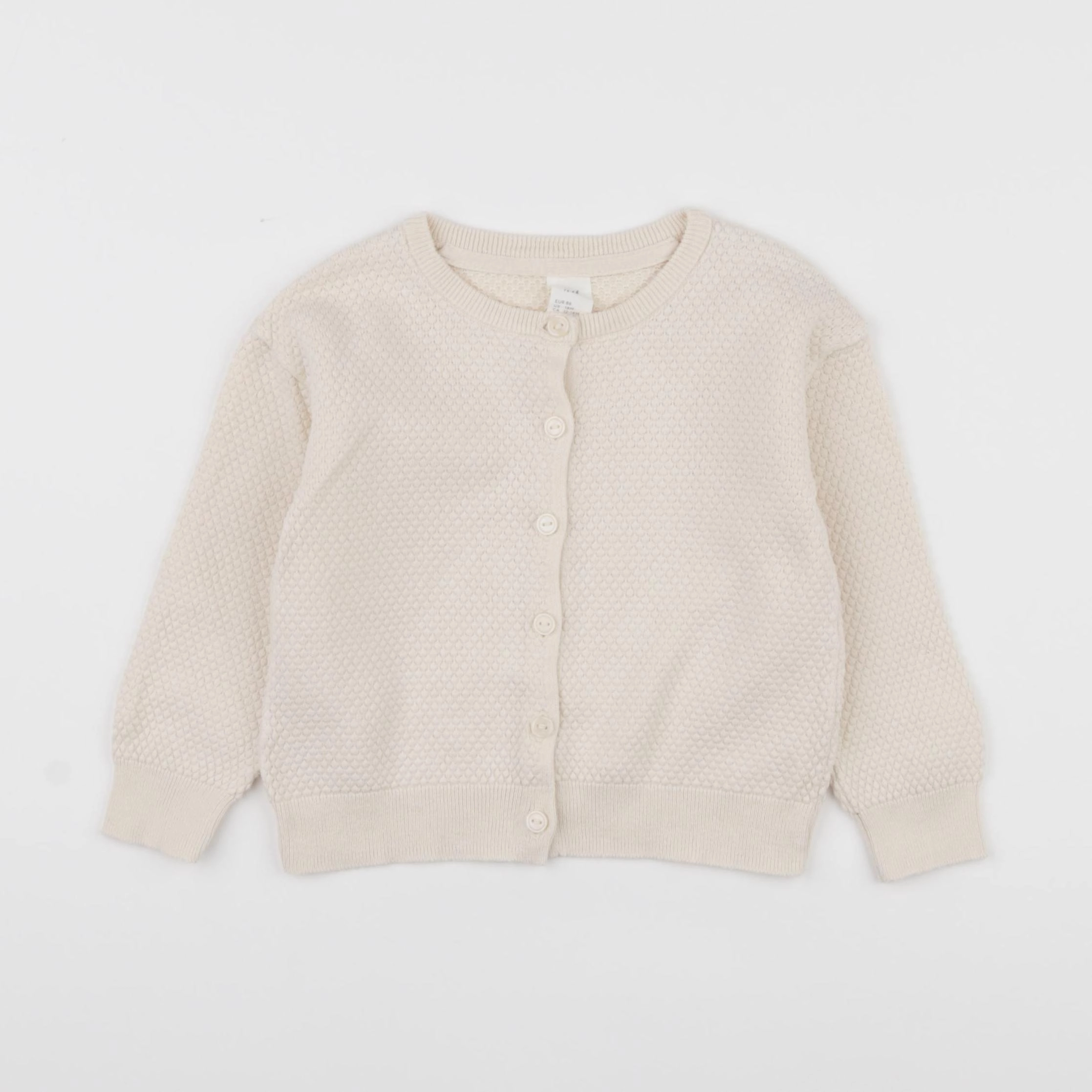 H&M - gilet beige - 12/18 mois