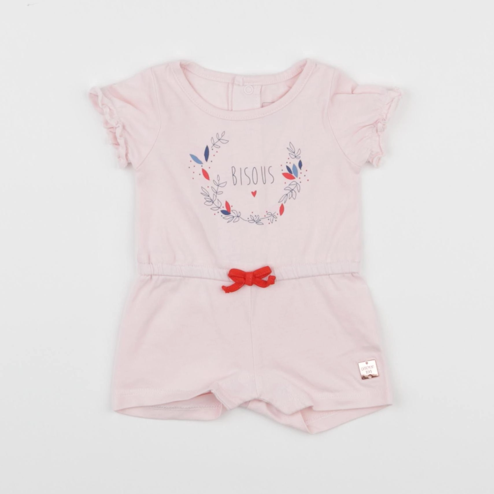 Carrément Beau - combinaison rose - 1 mois