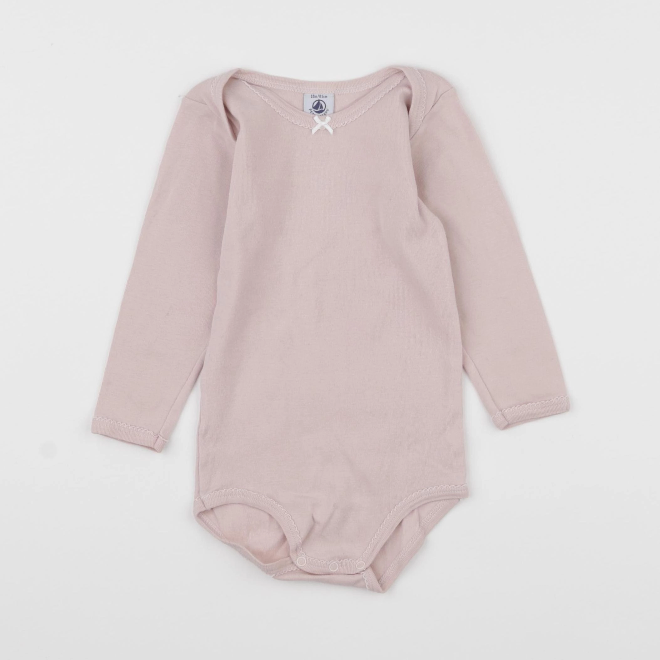 Petit Bateau - body rose - 18 mois