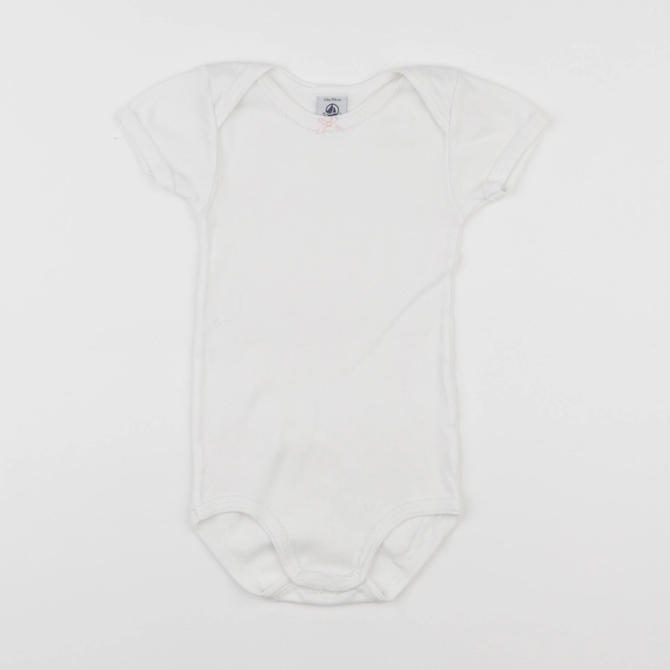 Petit Bateau - body blanc - 24 mois