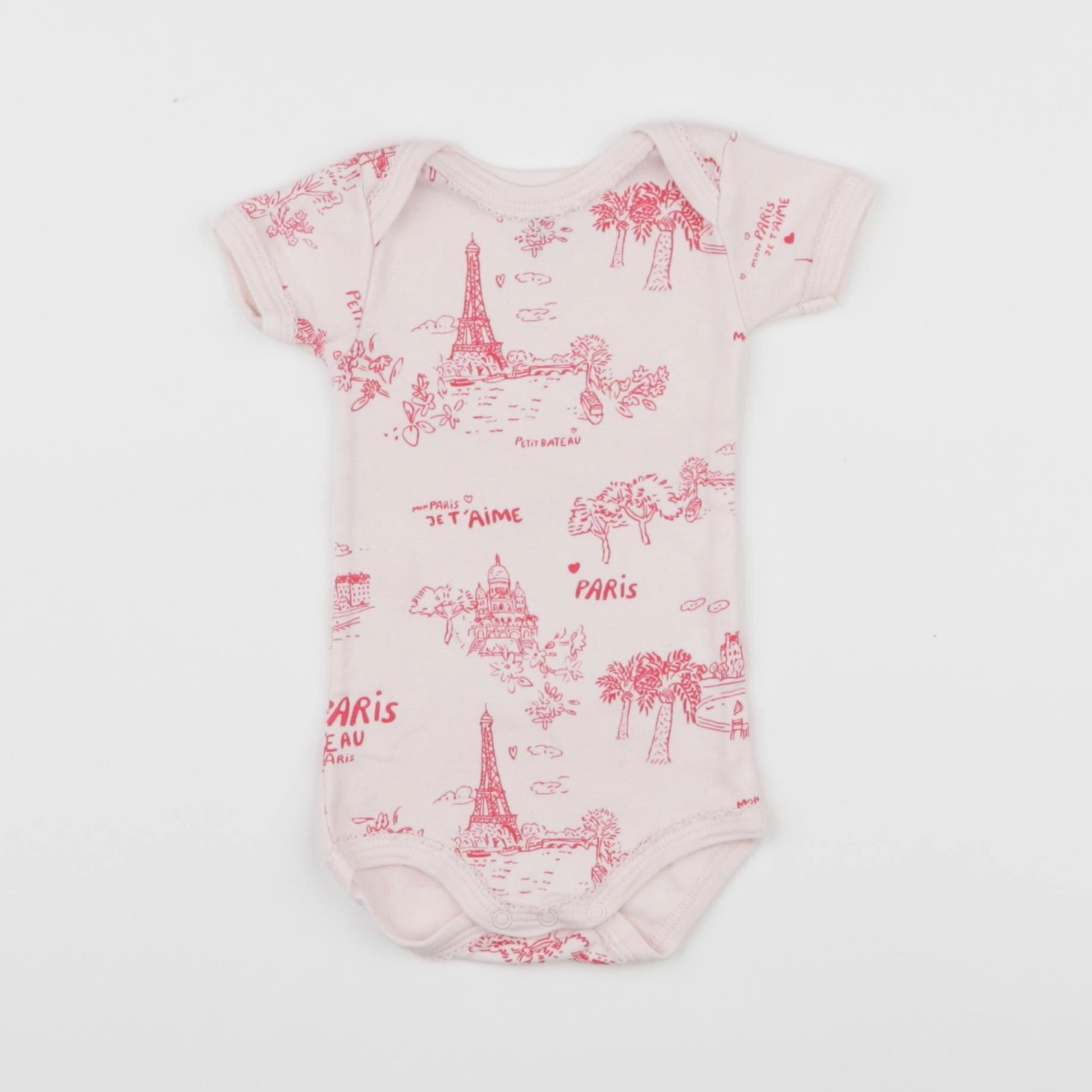 Petit Bateau - body rose - 3 mois